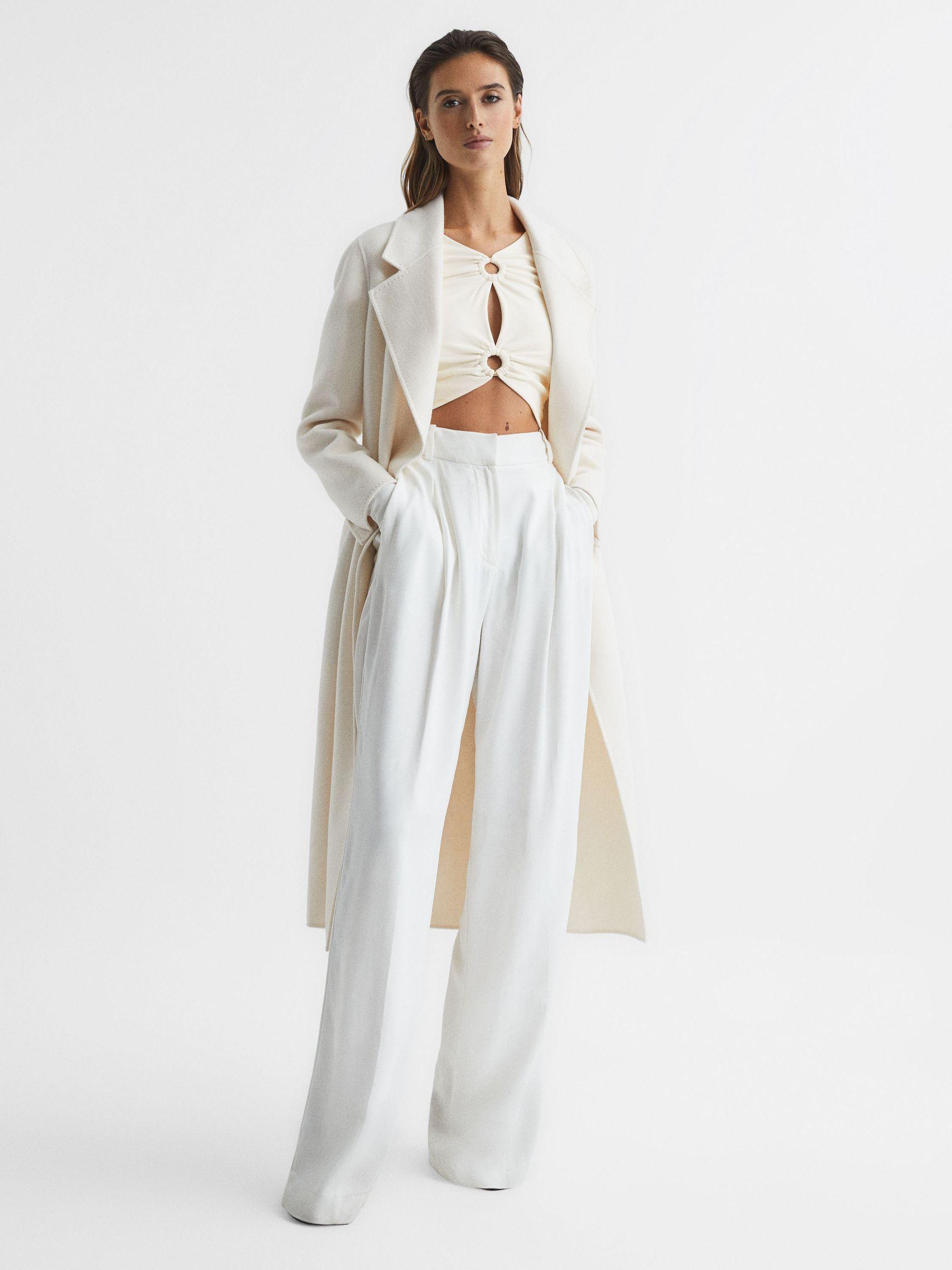 Ring Front Crop Top in Cream Product Image