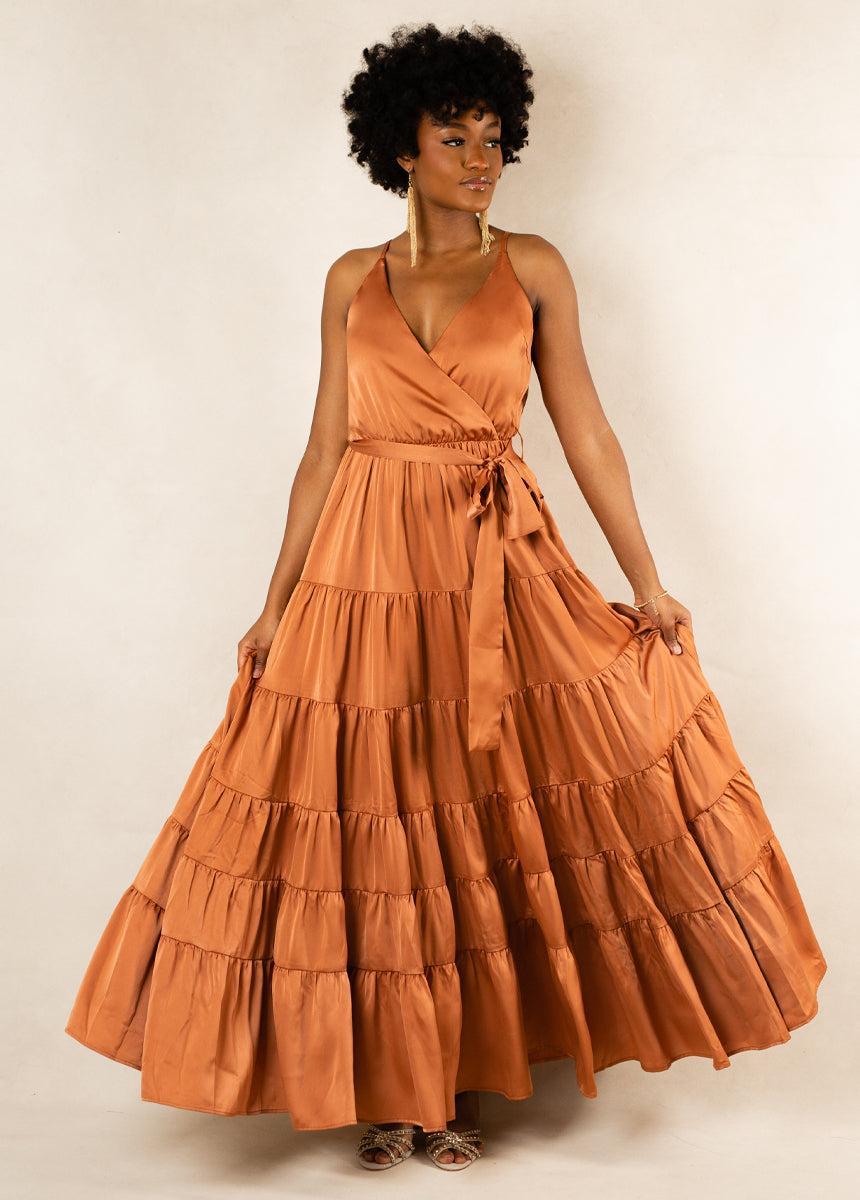 Zayla Dress in Sienna Female Product Image