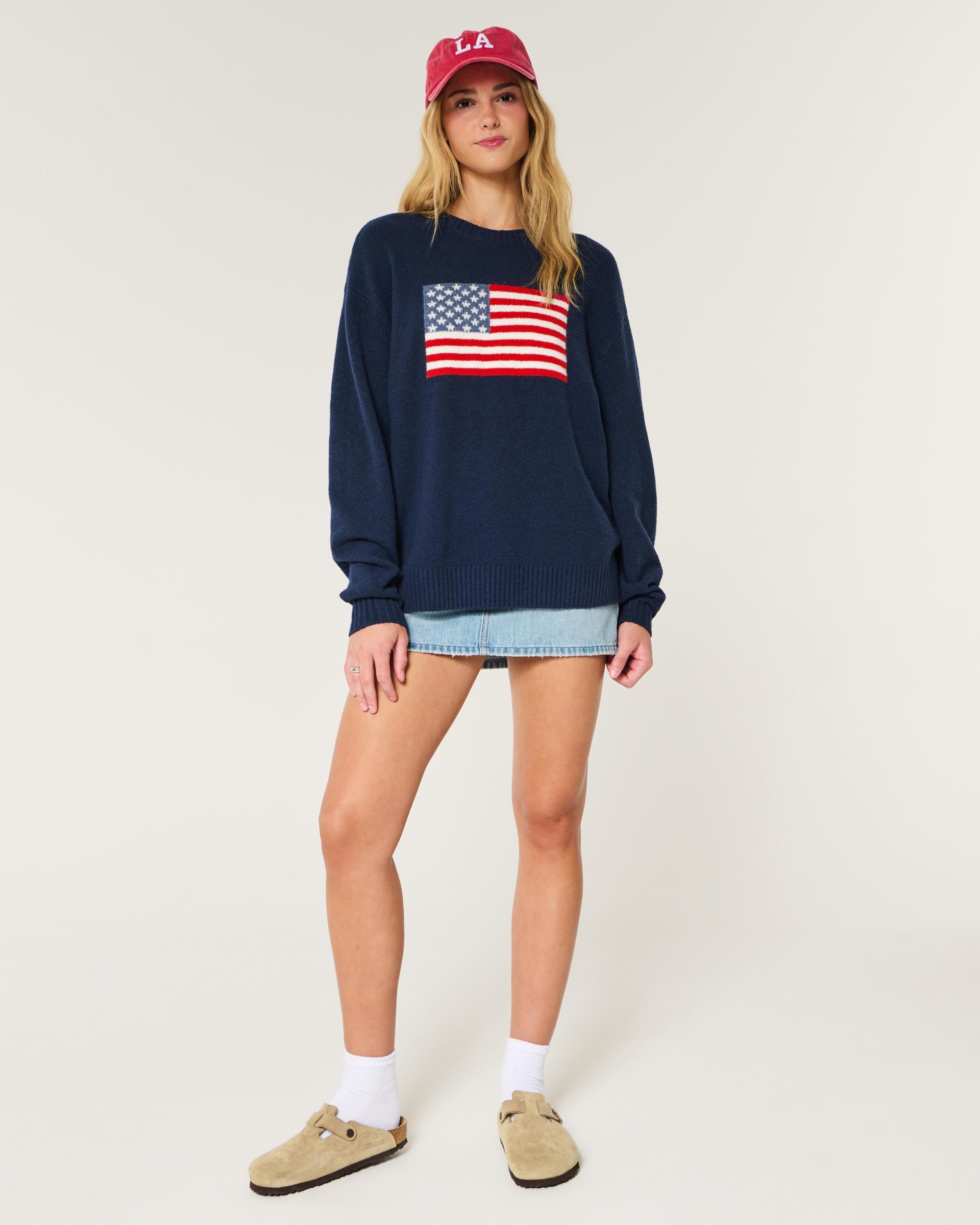 Hollister Comfy Cloud Oversized Go Team Graphic Sweater Product Image