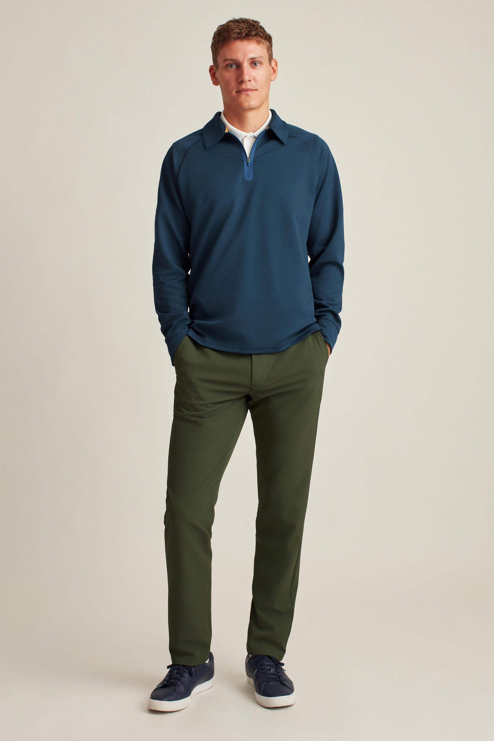 Fall Ball Long Sleeve Golf Polo Product Image