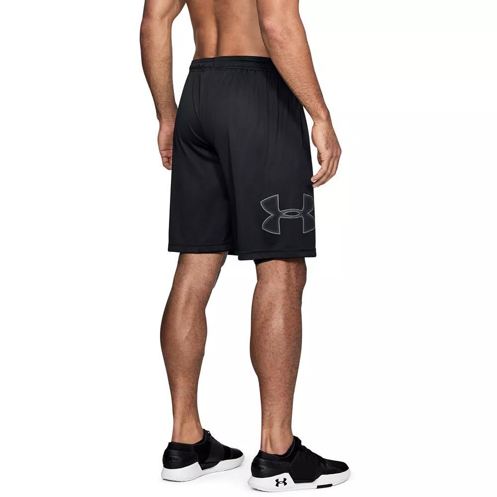 Big & Tall Under Armour Tech Graphic Shorts, Men's, Size: 3XL Tall, Black Grey Product Image