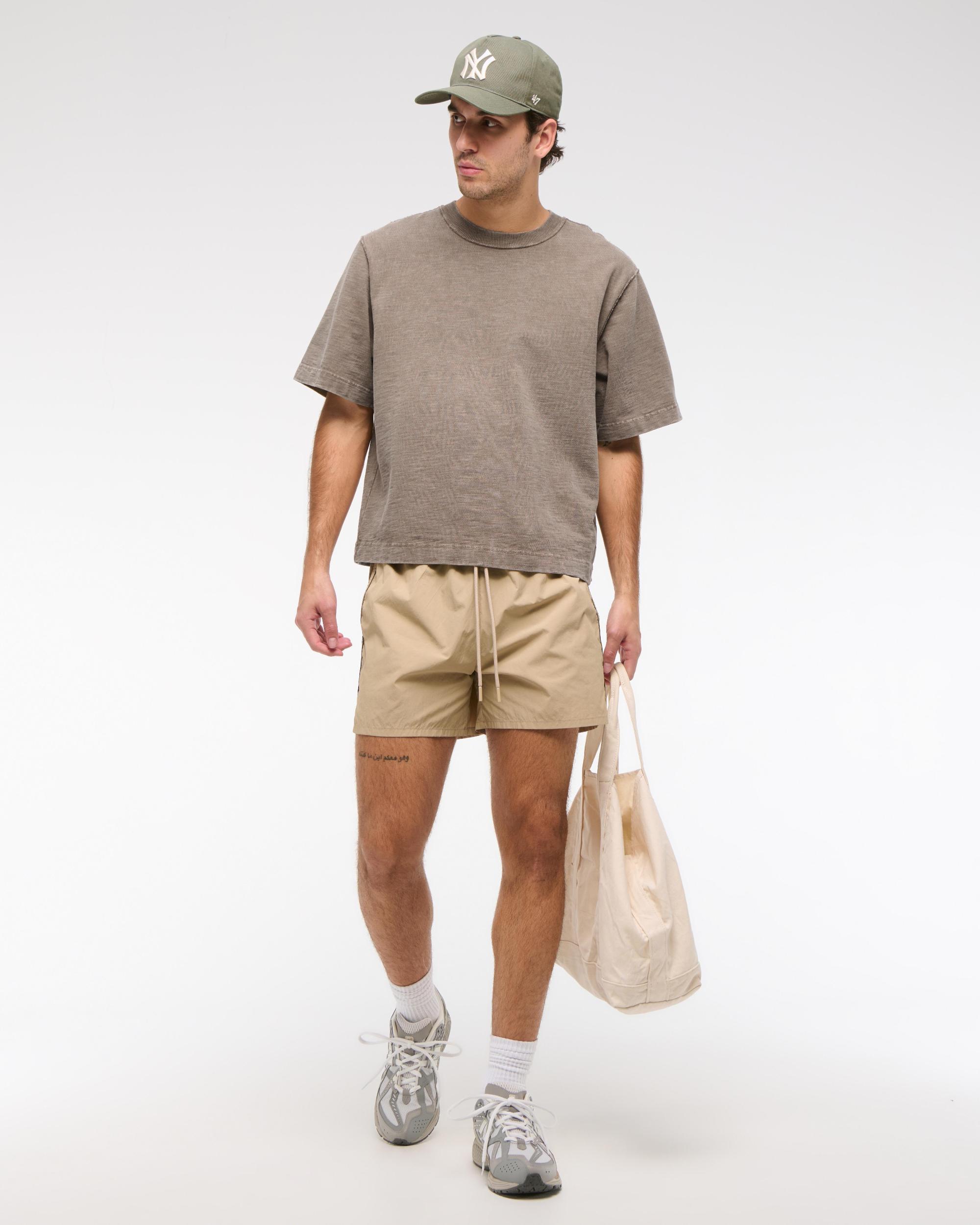 Premium Heavyweight Slub Cropped Tee Product Image
