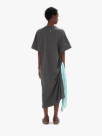 SATIN T-SHIRT DRESS in grey | JW Anderson US  Product Image