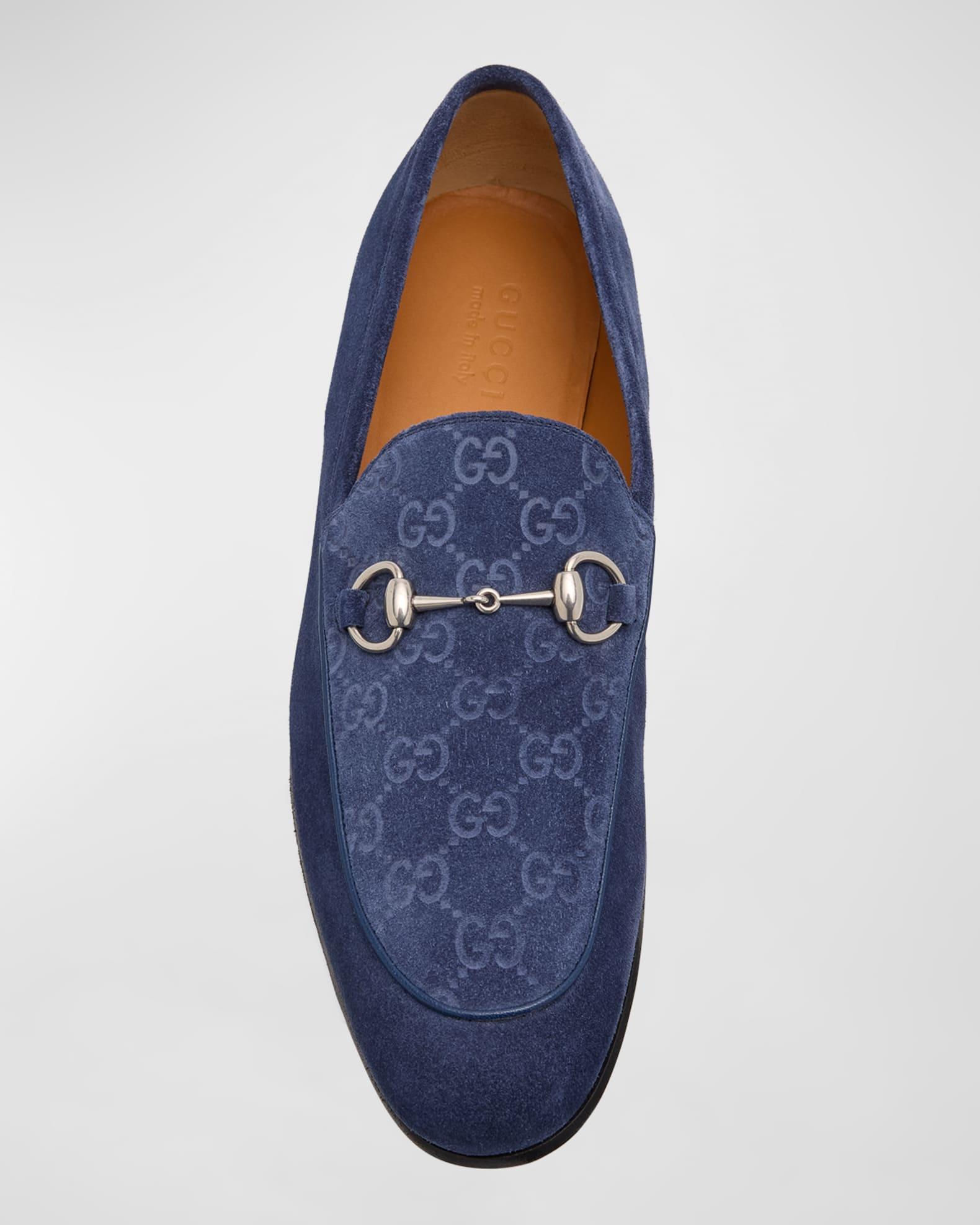 Men's Jordy Guccissima Suede Loafers  Product Image