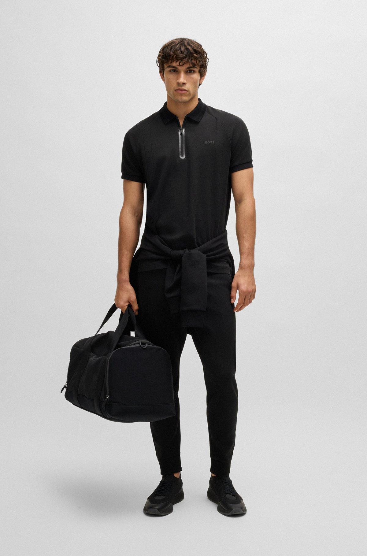  polo shirt in drop-needle stretch fabric Product Image