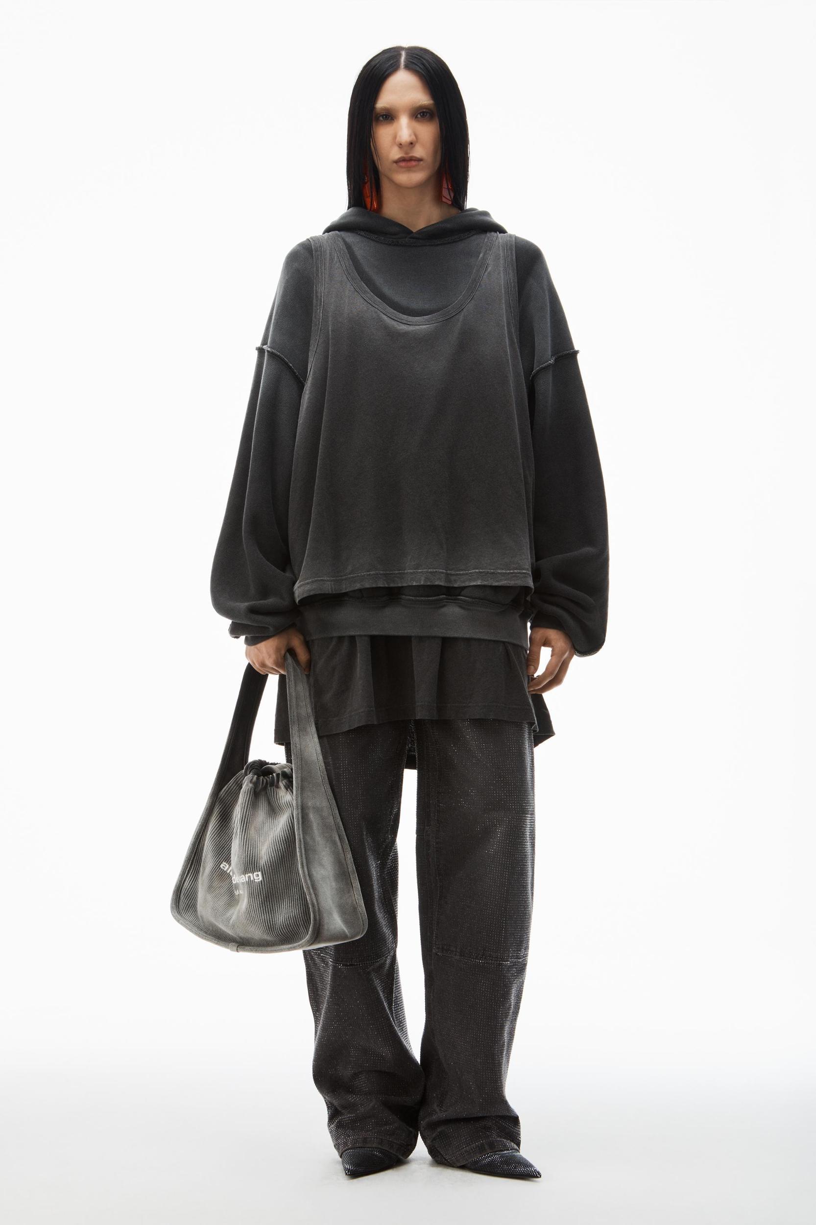 Oversize Triple-layer Unisex Hoodie In Cotton Product Image