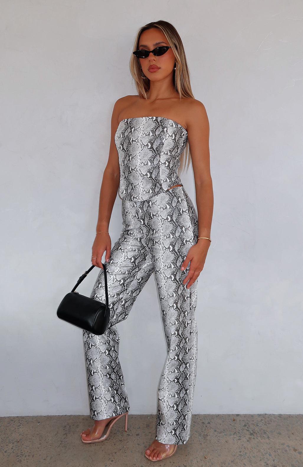 Snake Bite PU Pants Snake Product Image