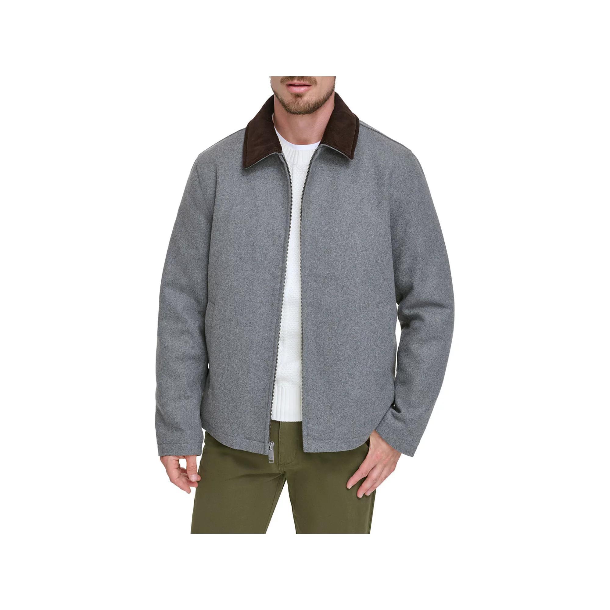 Men's Dockers® Wool Blend Short Cord Collar Jacket, Size: XXL, Light Gray Product Image