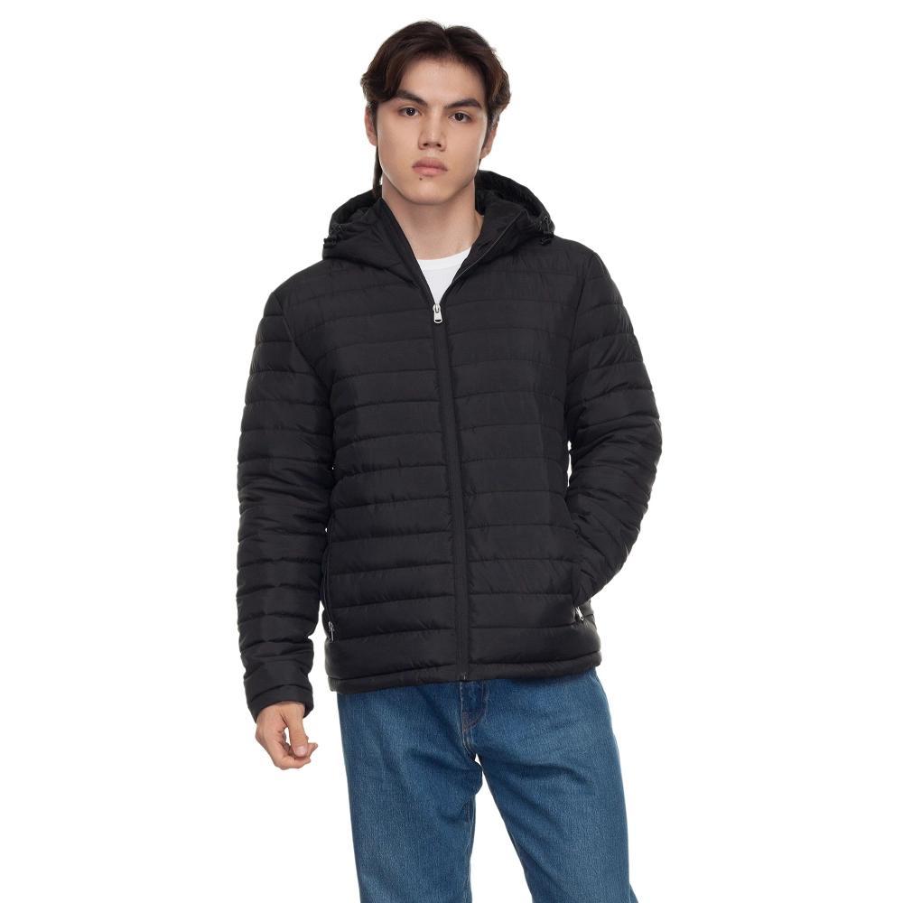 Rokka&Rolla Men's Midweight Puffer Jacket Hooded Coat Product Image