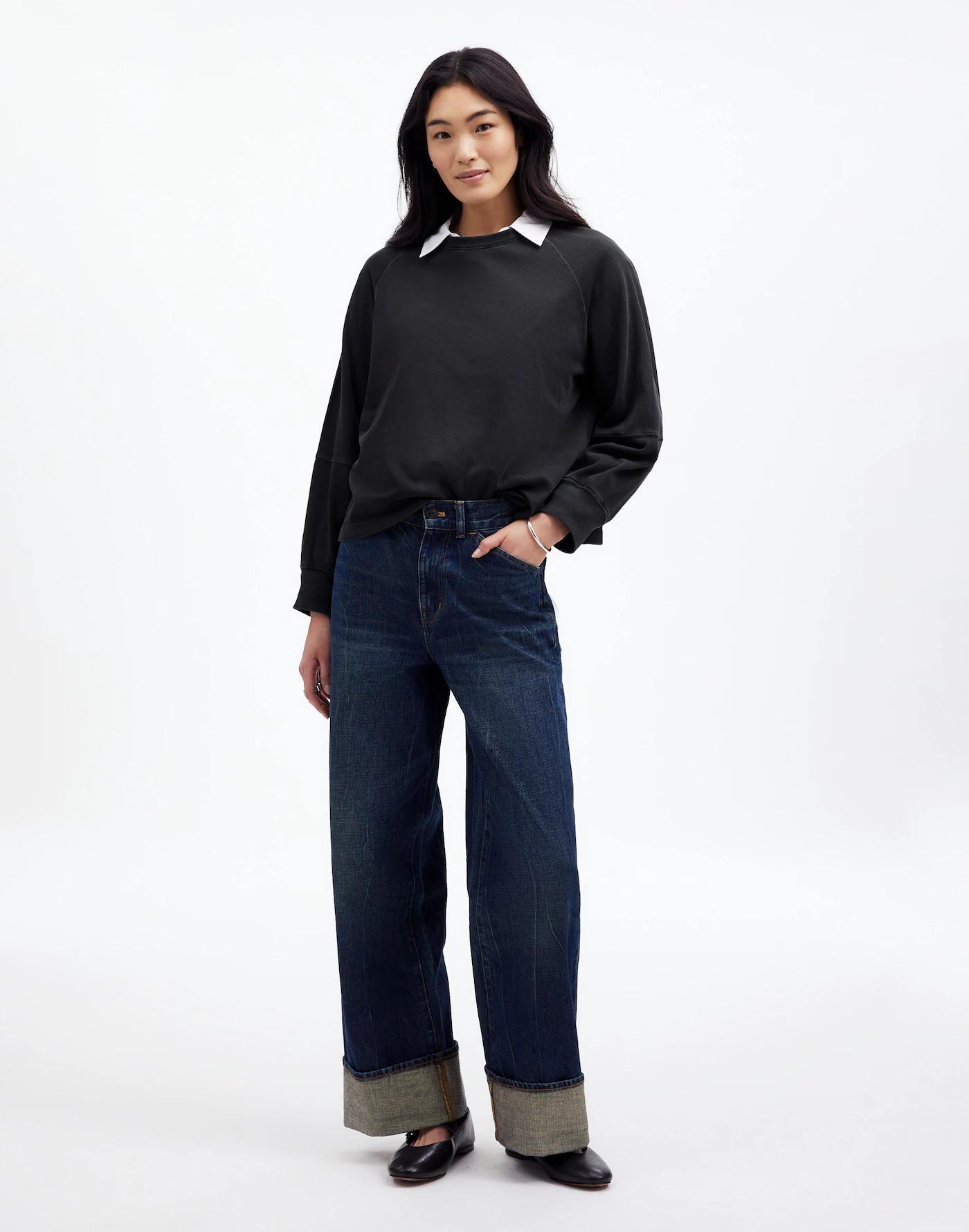 Relaxed Long-Sleeve Raglan Tee Product Image