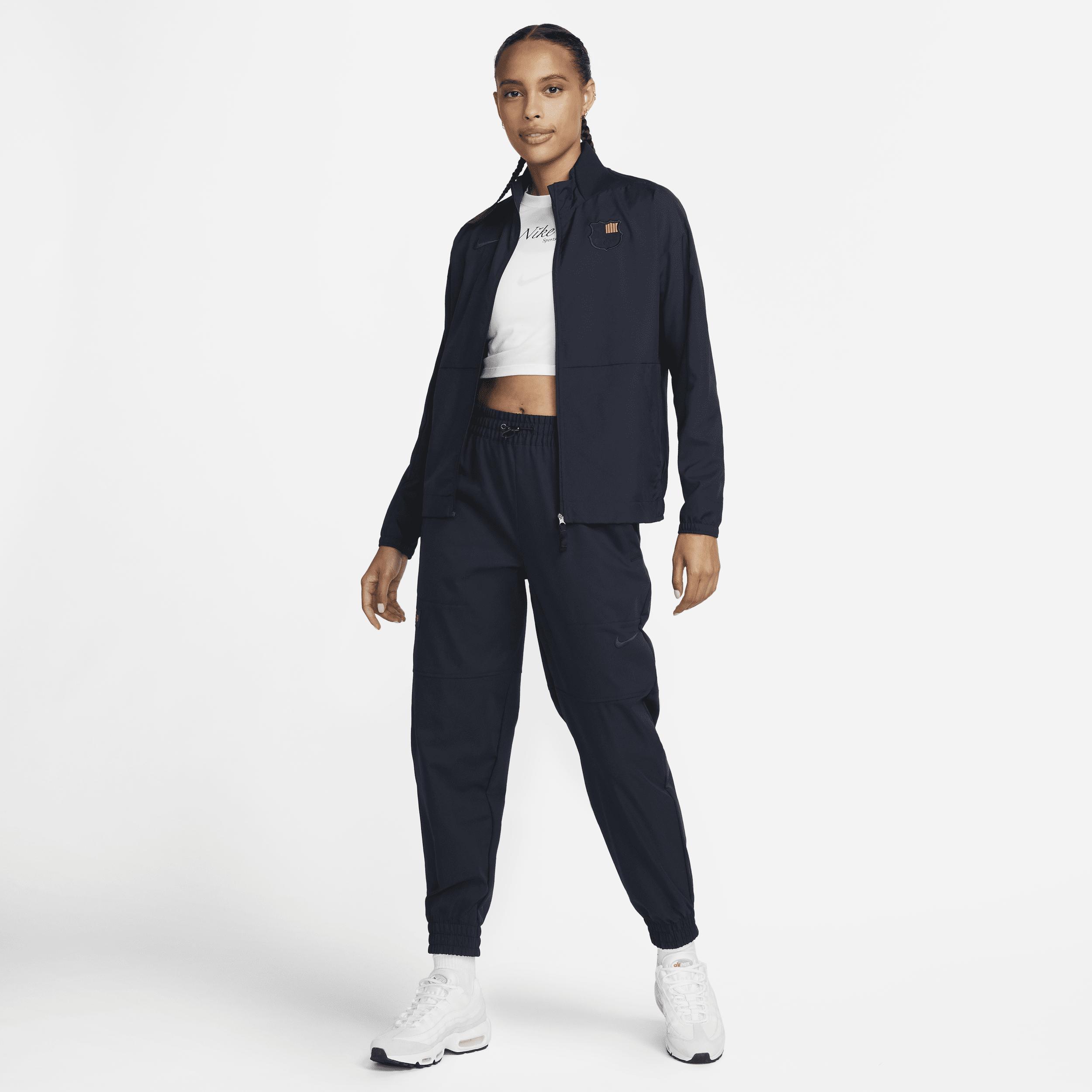 Women's Nike Blue Barcelona Team Anthem Raglan Performance Full-Zip Jacket, Size: XL, Bar Blue Product Image