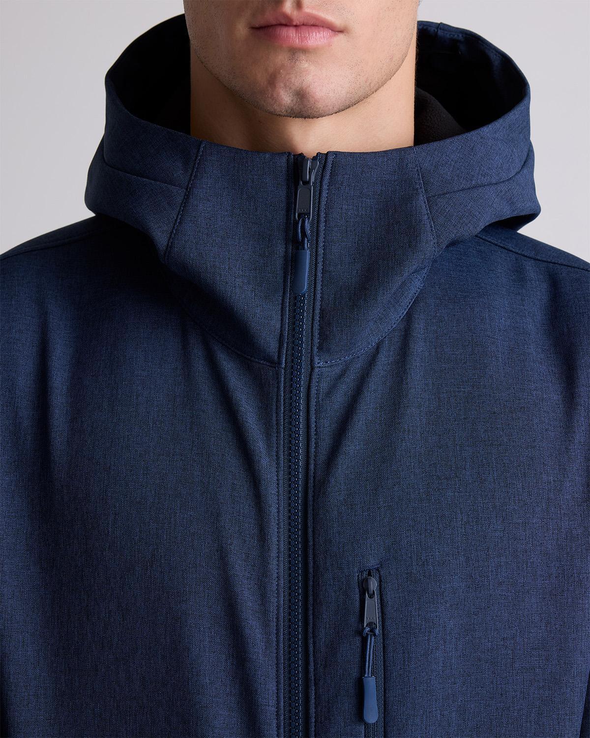Quince | Men's Softshell Fleece-Lined Full-Zip Hooded Jacket Recycled Polyester Product Image