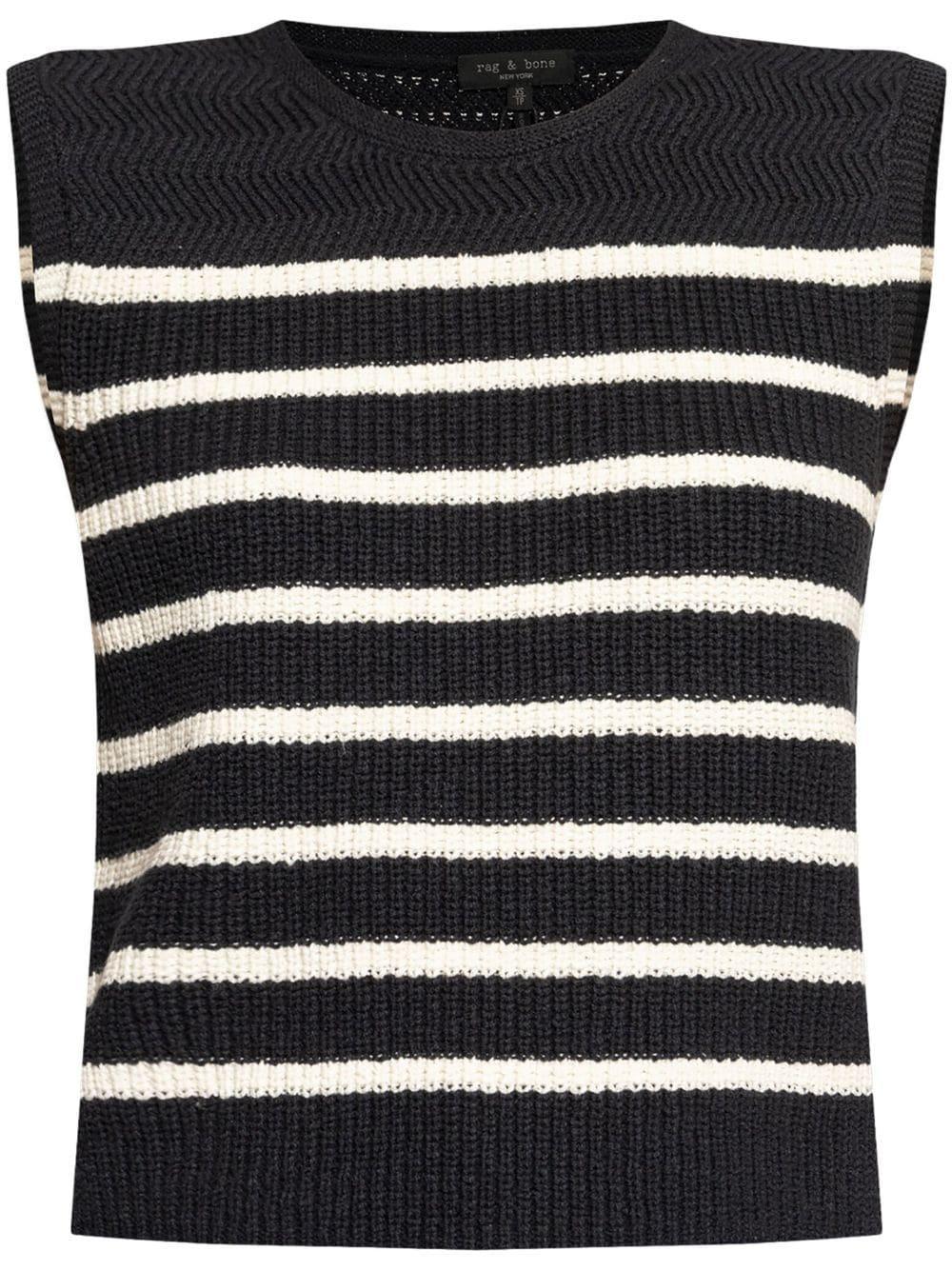 Jen Stripe Knit Tank Top Product Image