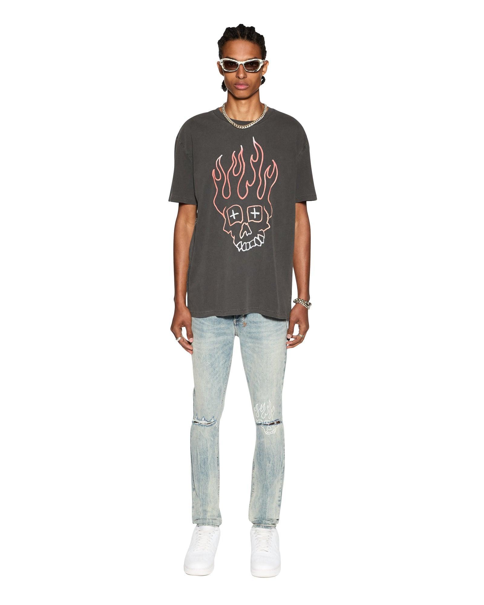 SKULL BIGGIE SS TEE FADED BLACK Male Product Image