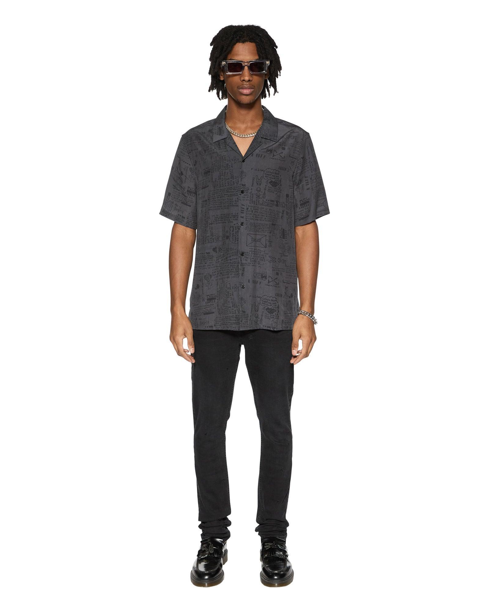 VERSES RESORT SS SHIRT BLACK Male Product Image