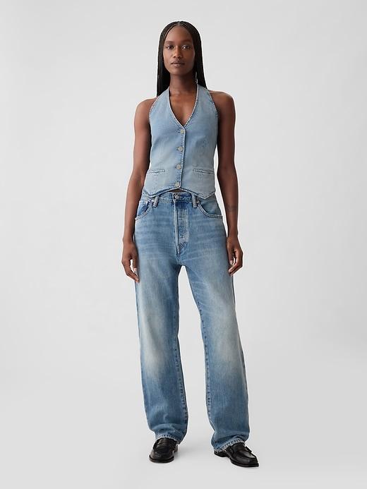 Denim Halter Vest Product Image