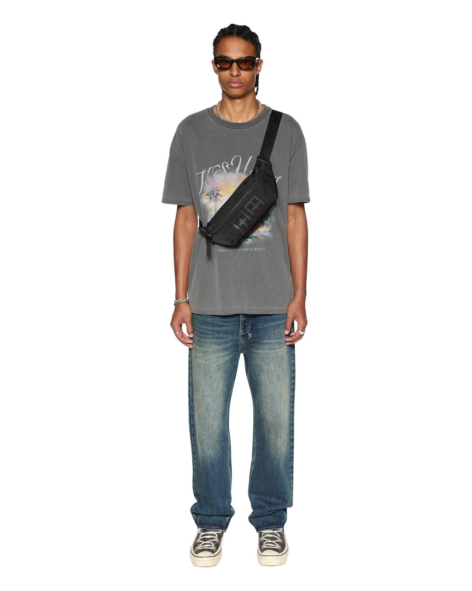 WORLD ORDER BIGGIE SS TEE CHARCOAL Male Product Image