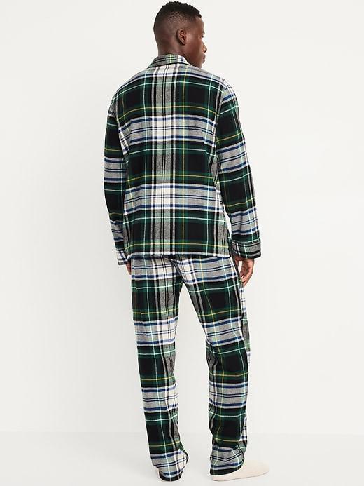 Printed Flannel Pajama Set for Men Product Image