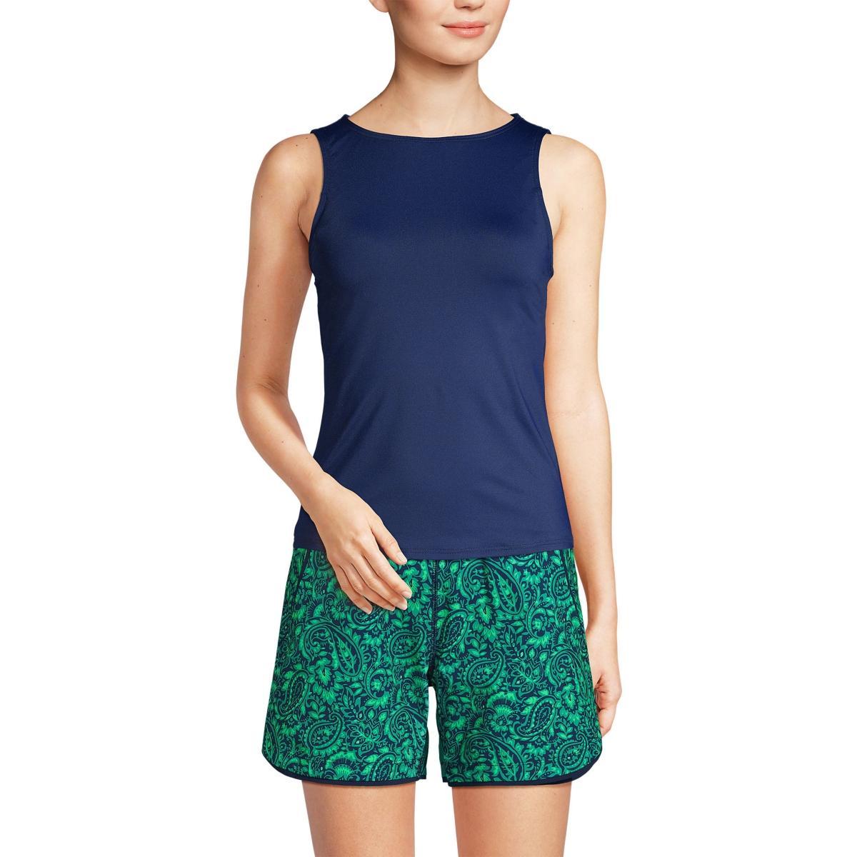 Plus Size Lands' End DDD-Cup Chlorine Resistant UPF 50 Tankini Top, Women's, Size: 20W Ddd, Deep  Blue Product Image