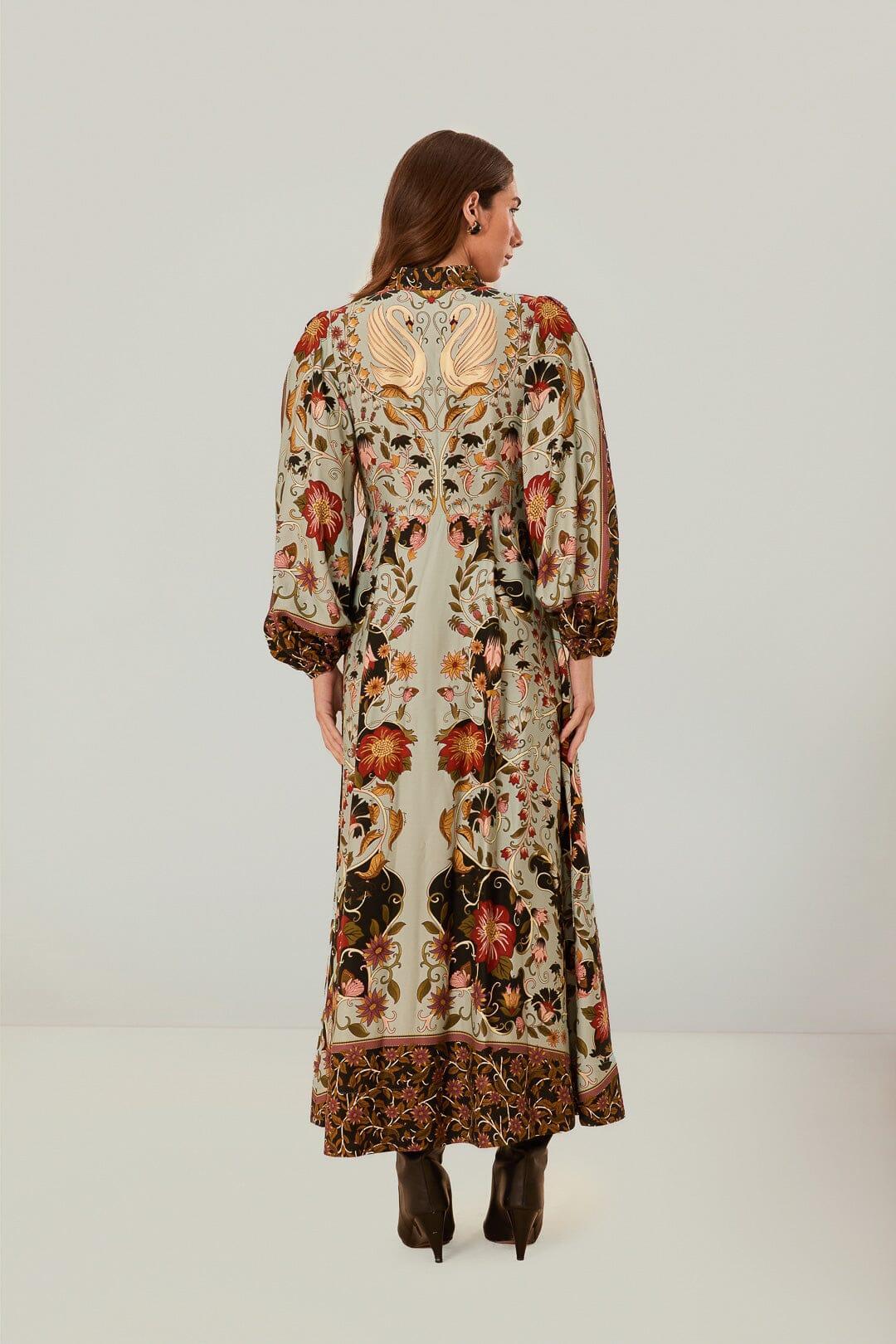 Blue Flowing Beauty Maxi Dress, FLOWING BEAUTY BLUE / XXS Product Image
