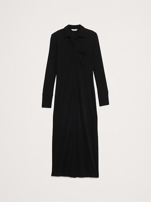 Jersey Knit Shirtdress Product Image