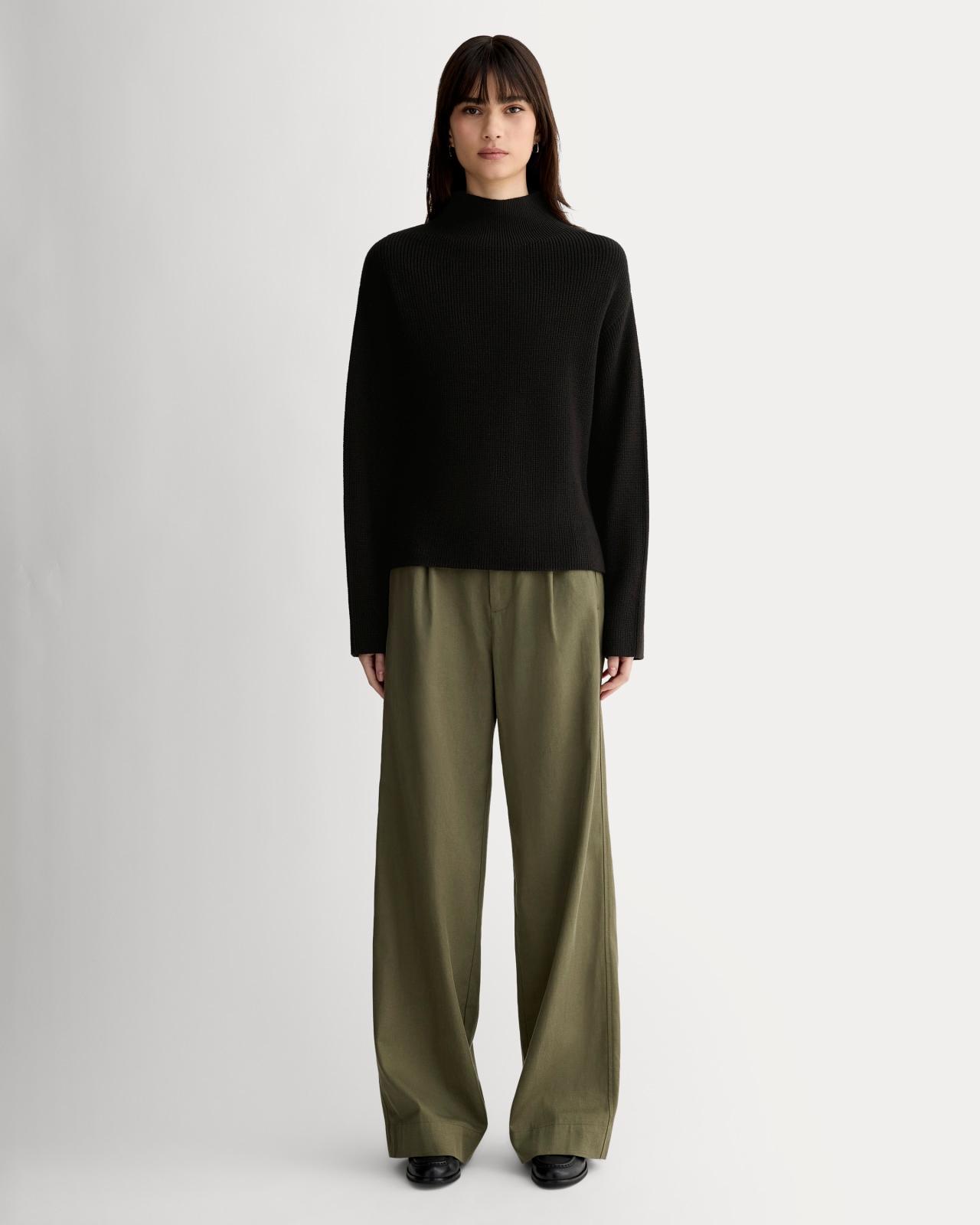 The Slouchy Funnel Neck in Everyday Cotton Product Image