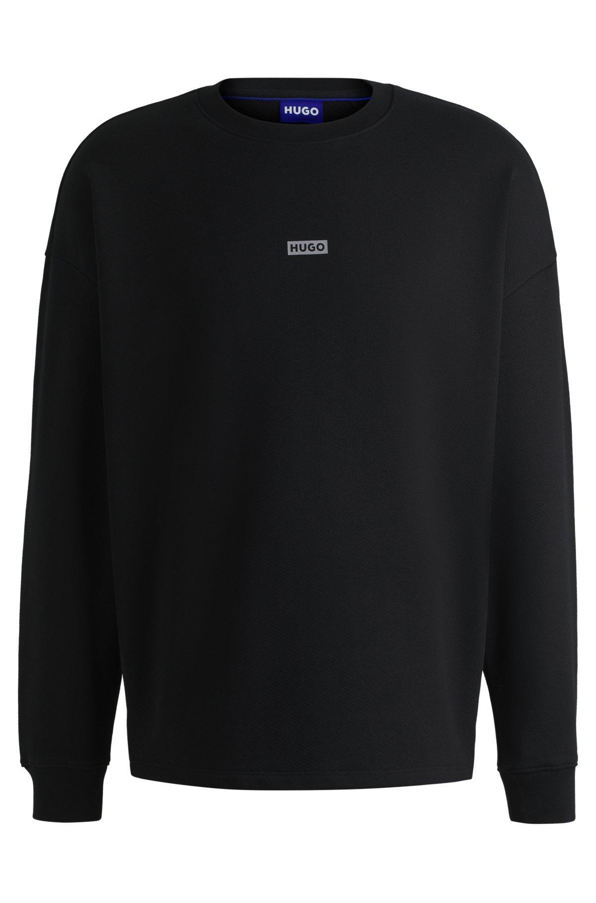 Cotton-terry sweatshirt with logo print Product Image