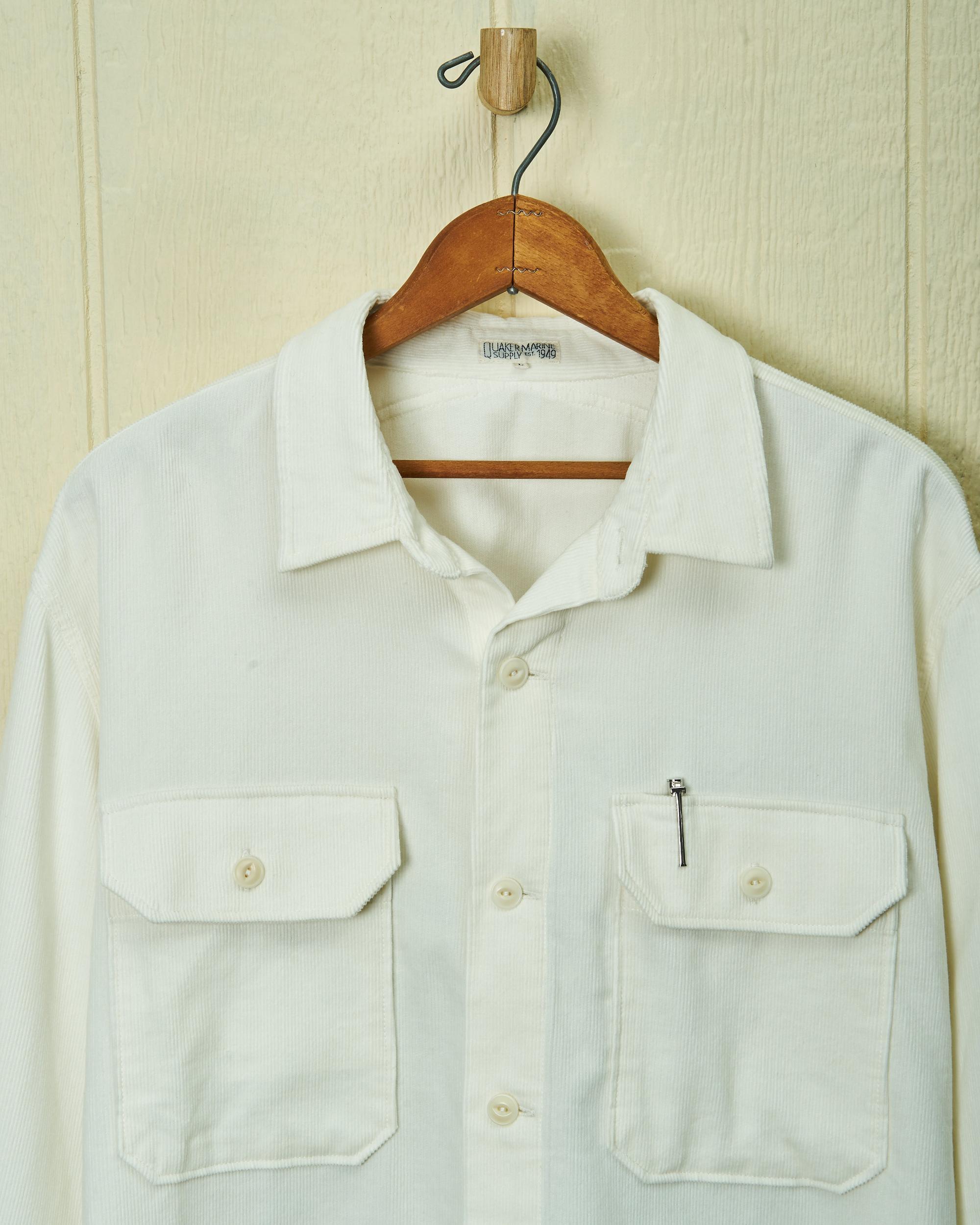 MacArthur Shirt in Off White Corduroy Product Image