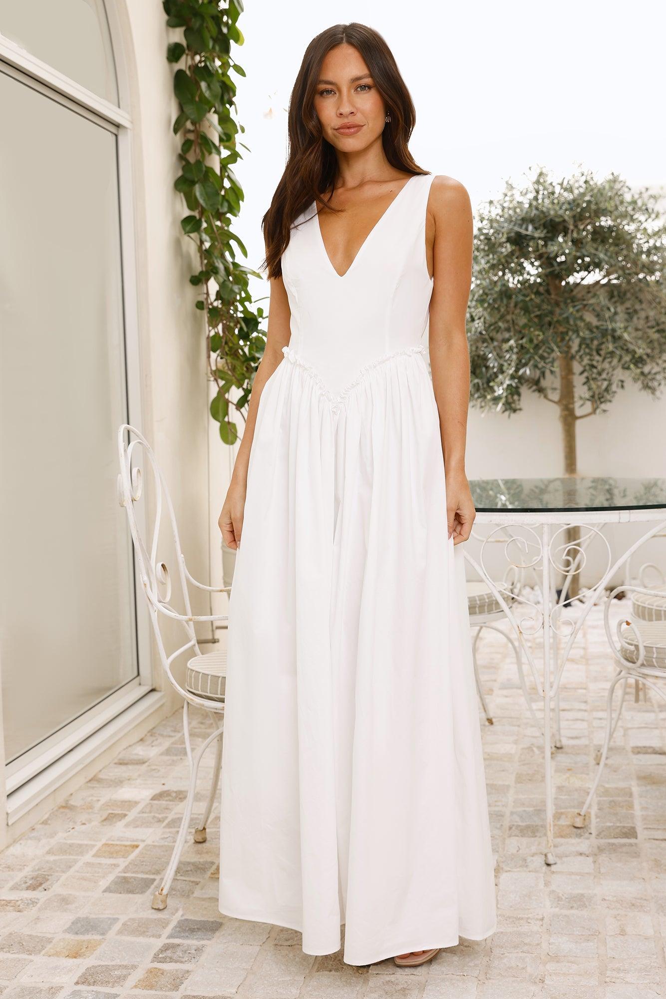 Love In The Maldives Maxi Dress White Product Image