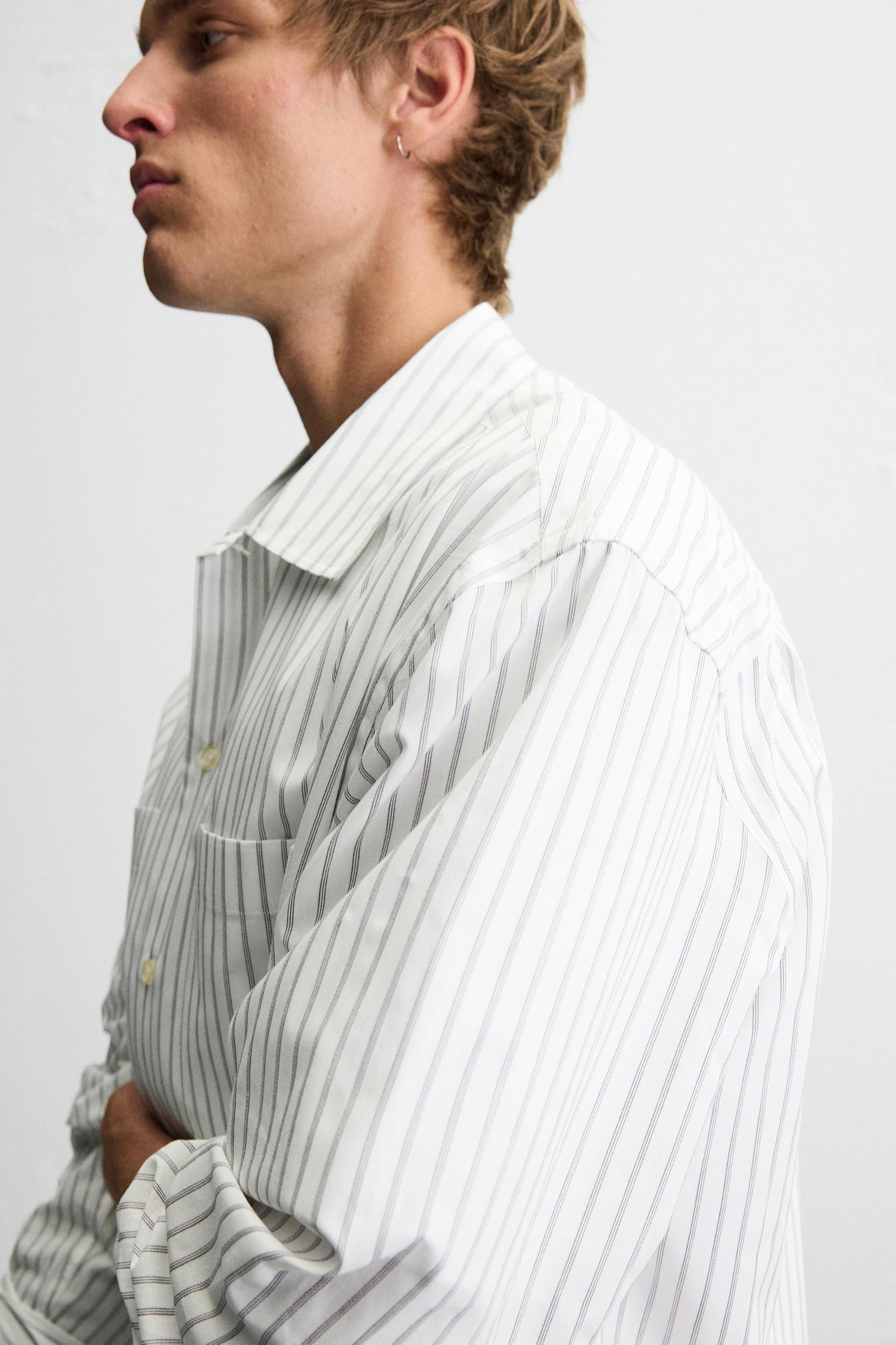 STRIPED POCKET SHIRT Product Image