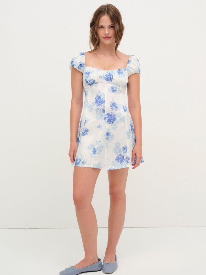 Antonia Mini Dress — Blue Product Image