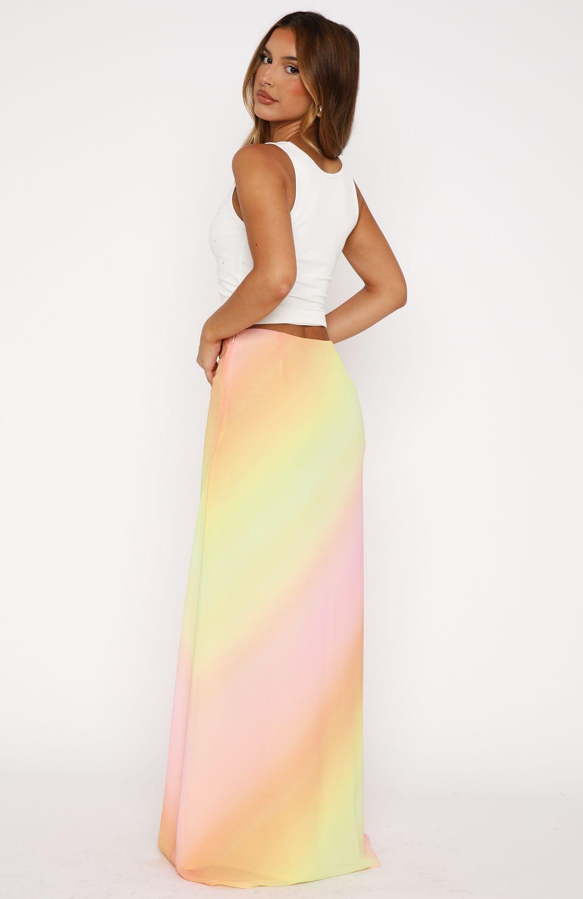 Our Love Maxi Skirt Rainbow Product Image
