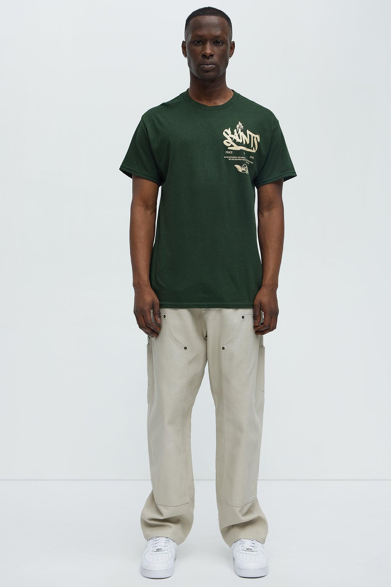 Saints Drip Short Sleeve Tee - Green Product Image
