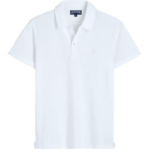 Mens Organic Terry Polo Shirt Product Image