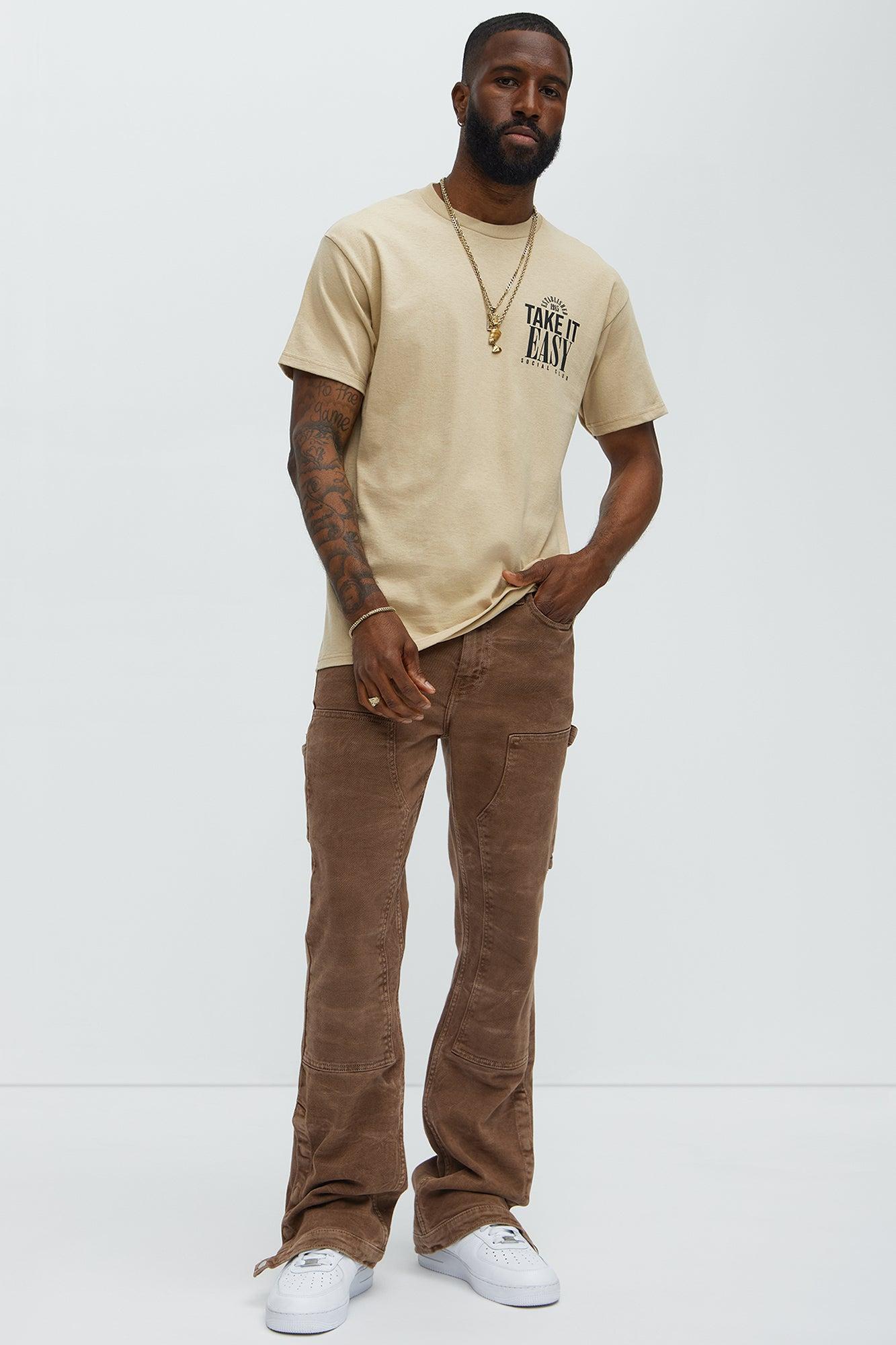 Take It Easy Relax Short Sleeve Tee - Sand Male Product Image