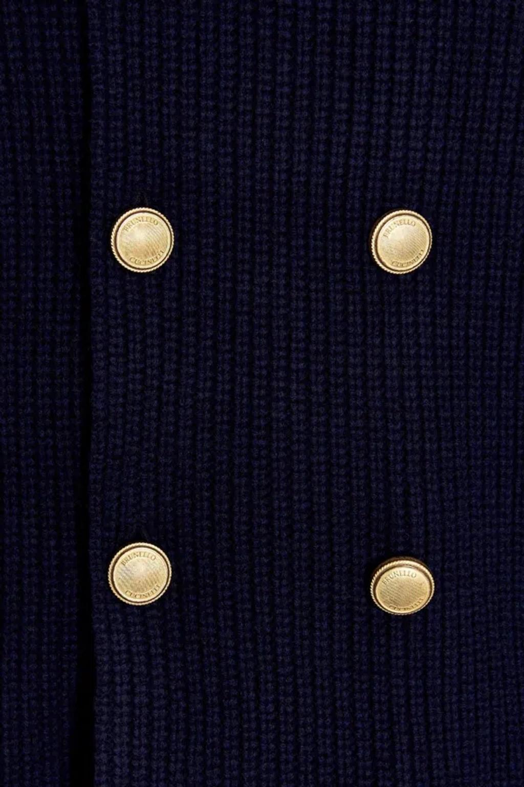 BRUNELLO CUCINELLI Men Double Breast Cardigan In Blue Product Image