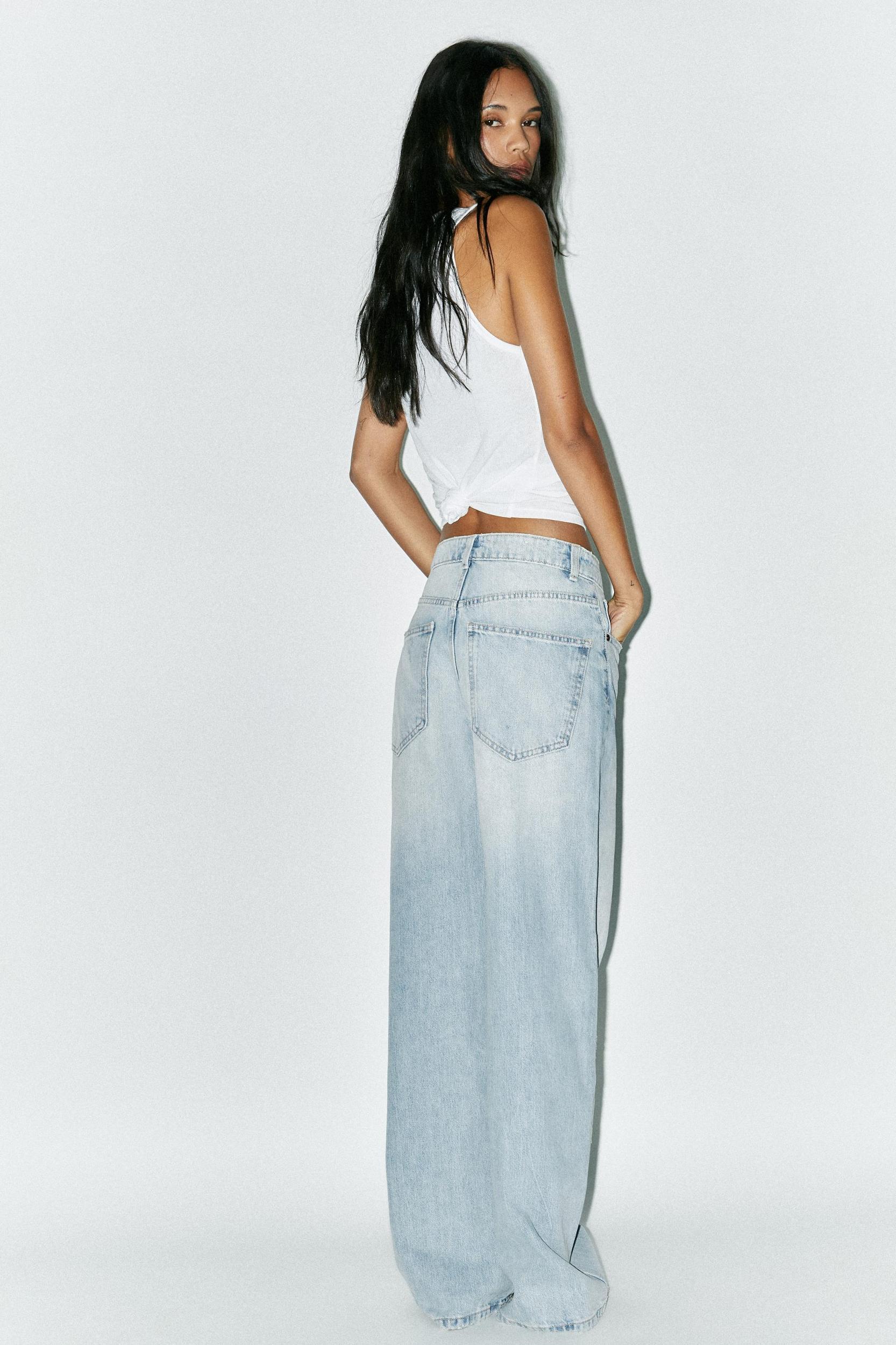 TRF HIGH WAIST EXTRA WIDE LEG JEANS Product Image