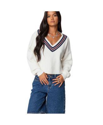 Edikted Womens Lauryl V Neck Sweater Product Image