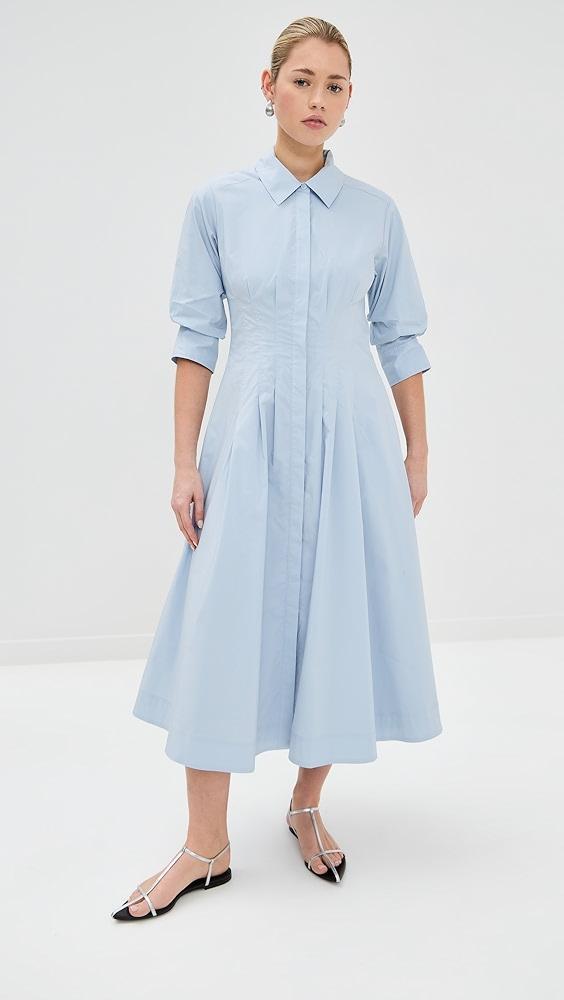 SIMKHAI Jazz Pintuck Midi Dress | Shopbop Product Image
