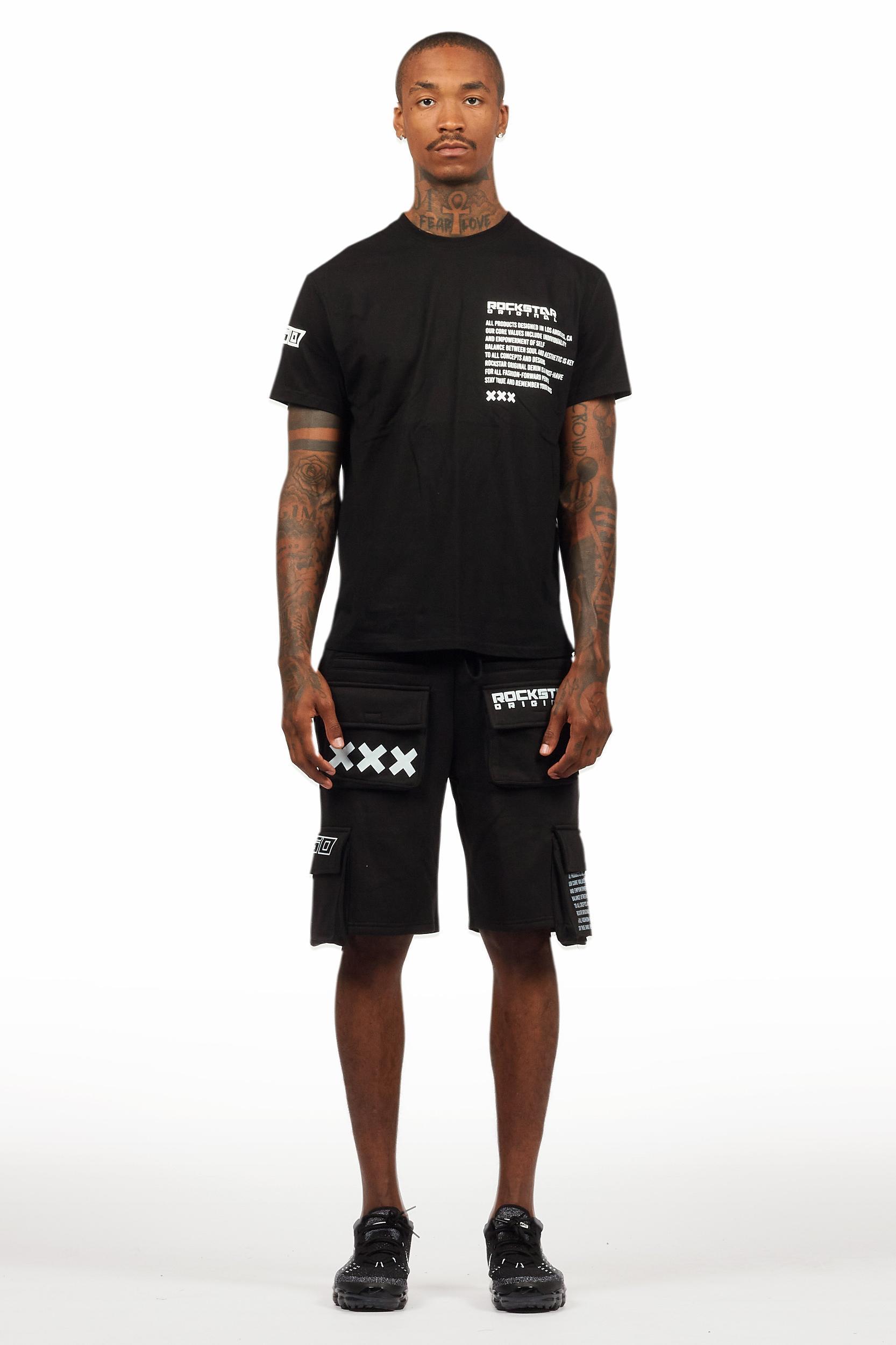 Jash Black/White Short Set Male Product Image