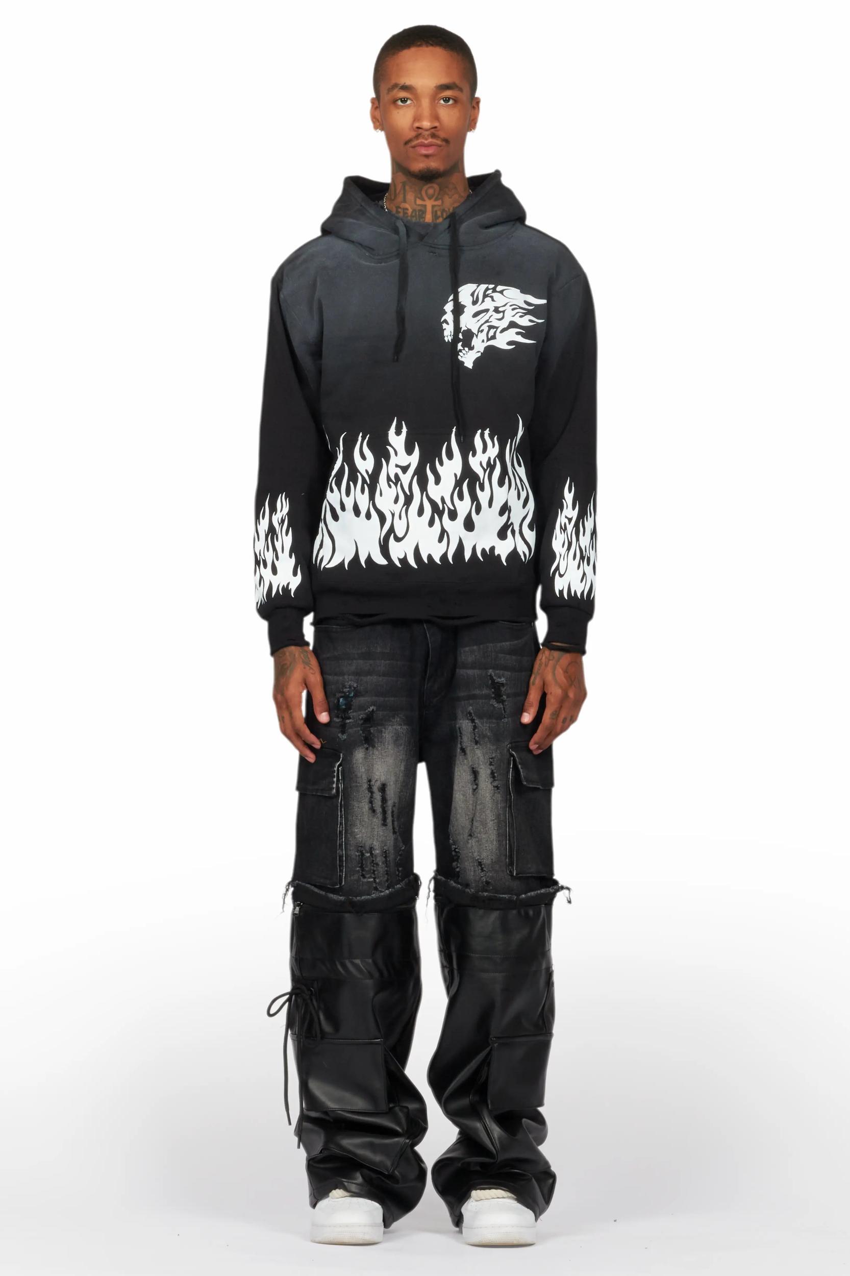 Arais Black Oversized Hoodie Female Product Image