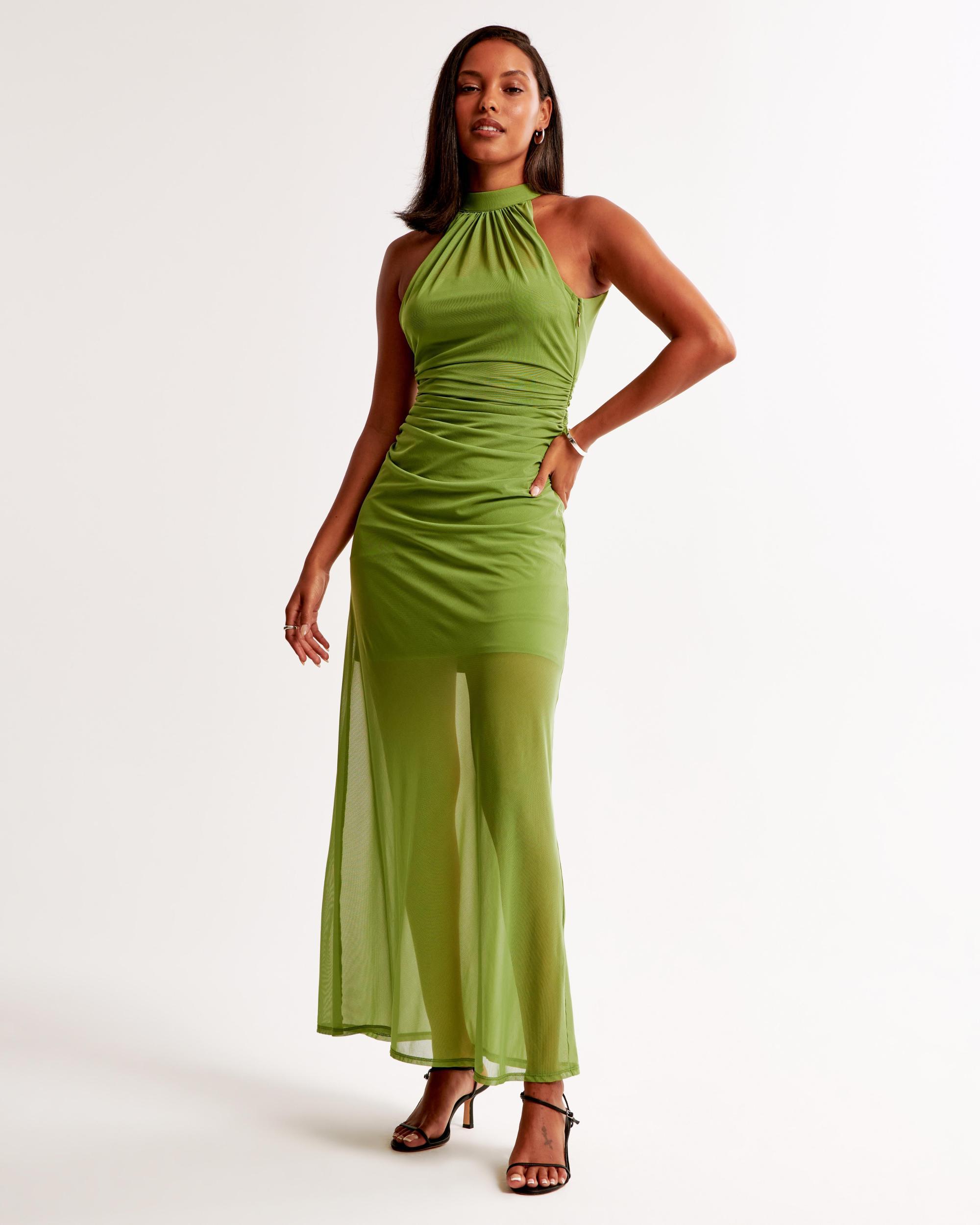 Vol. 28 Sheer Halter Maxi Dress Product Image