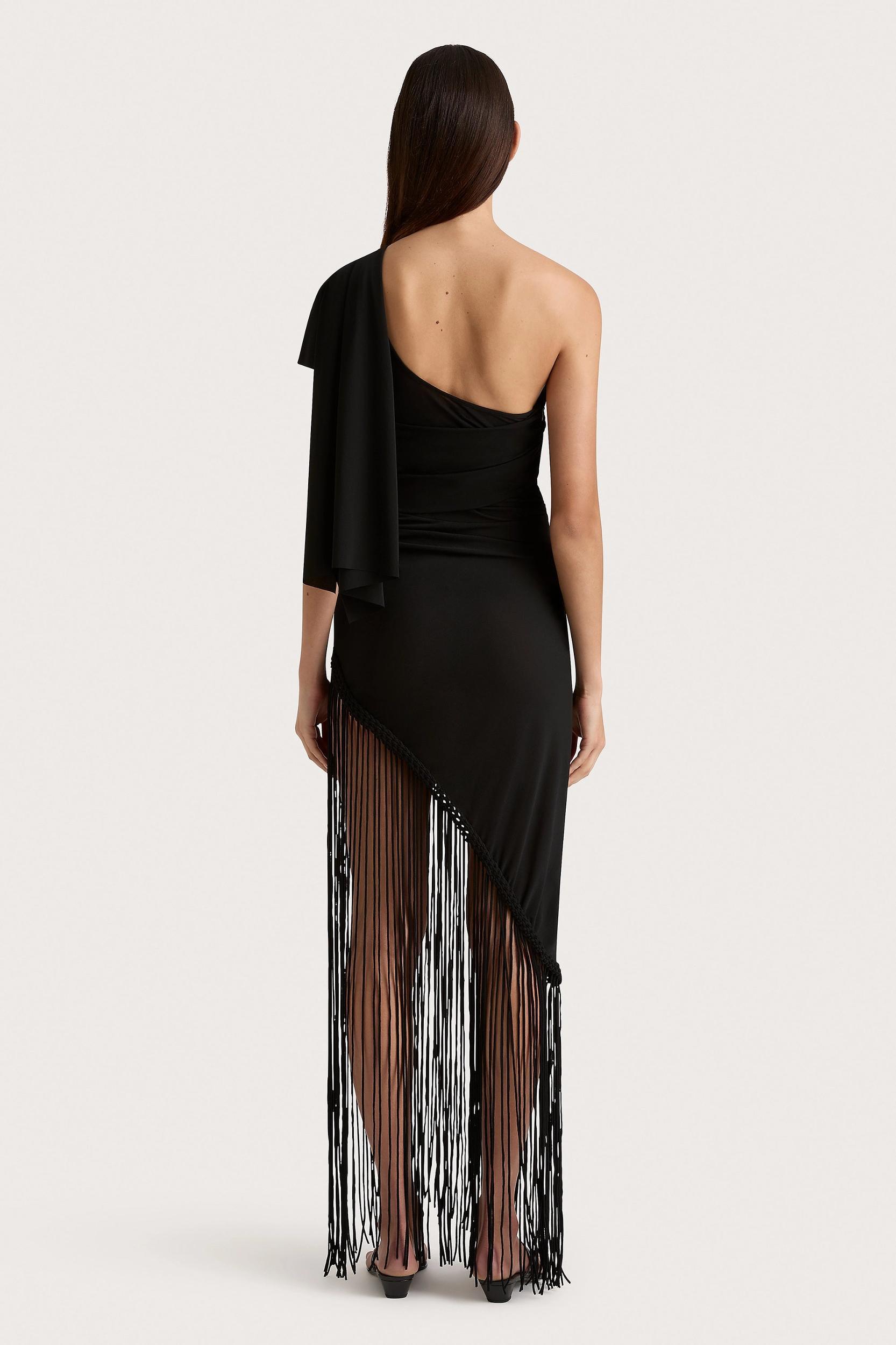 Bijou Asymmetric Dress Black - Final Sale Product Image