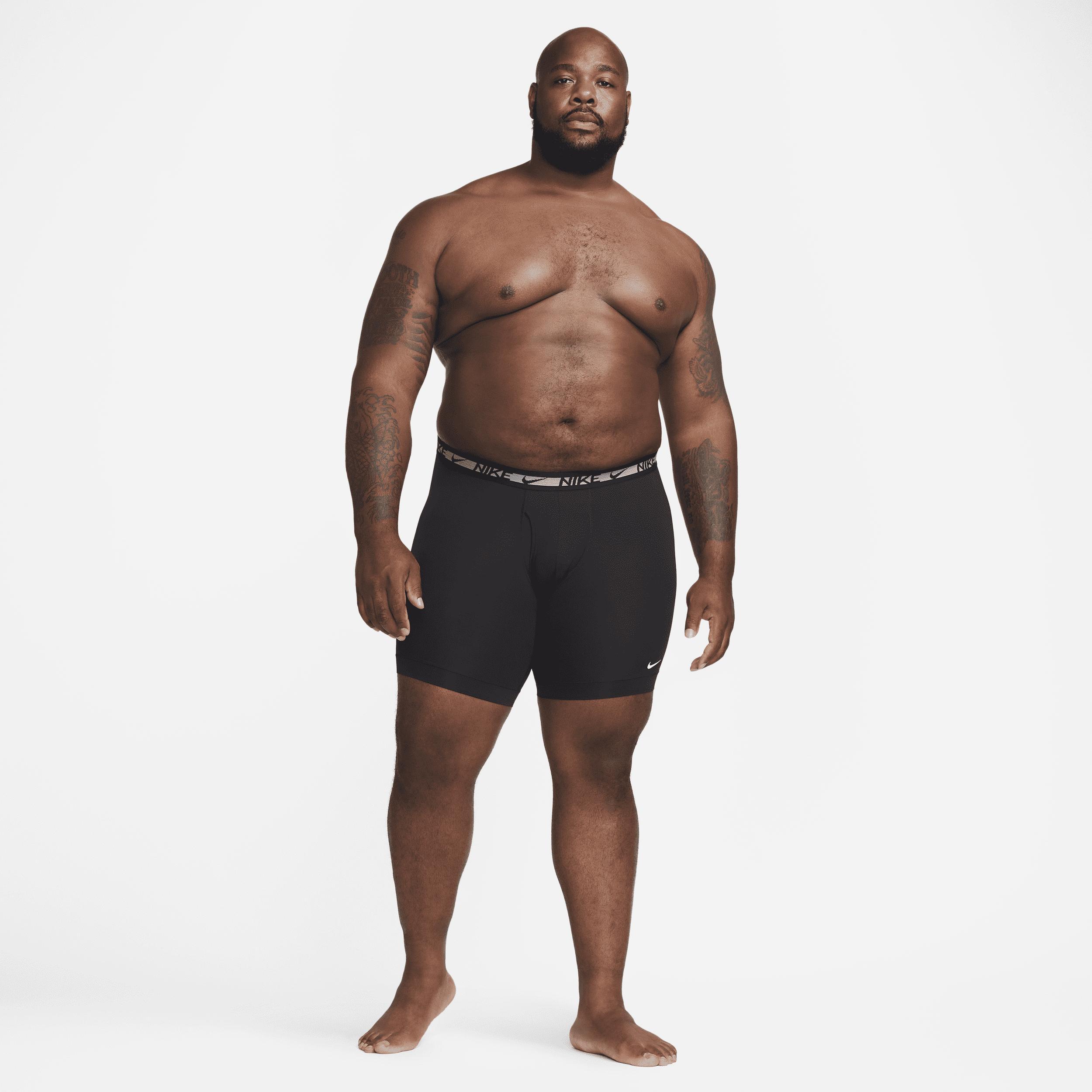 Nike Mens Dri-FIT Ultra Stretch Micro Long Boxer Brief (3-Pack) Product Image