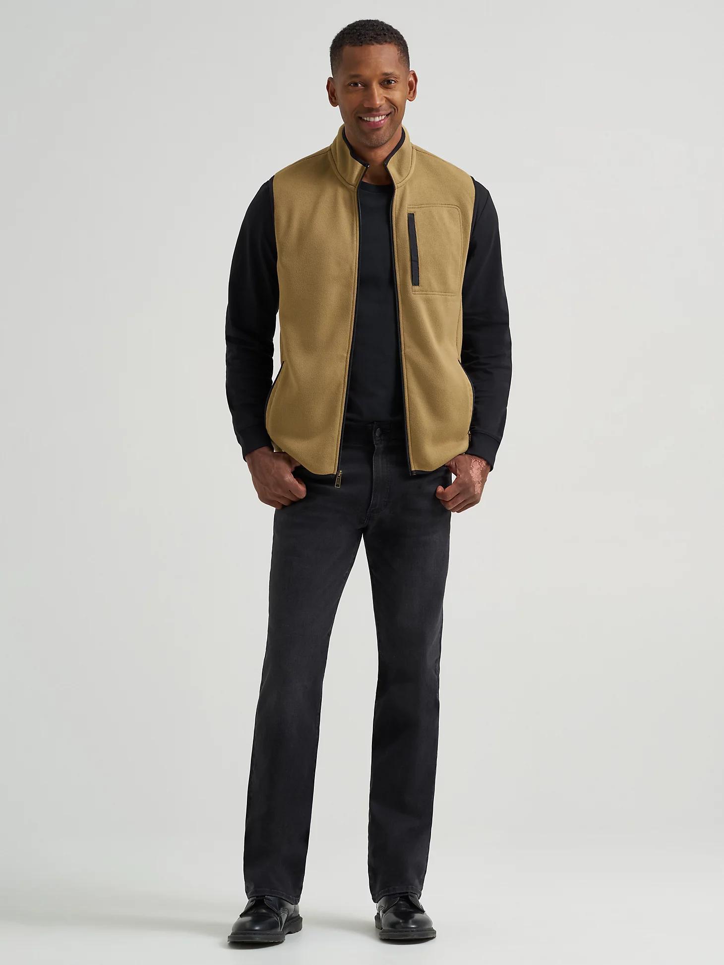 Men's Full Zip Fleece Sweater Vest | Men's Jackets & Outerwear | Lee® Product Image