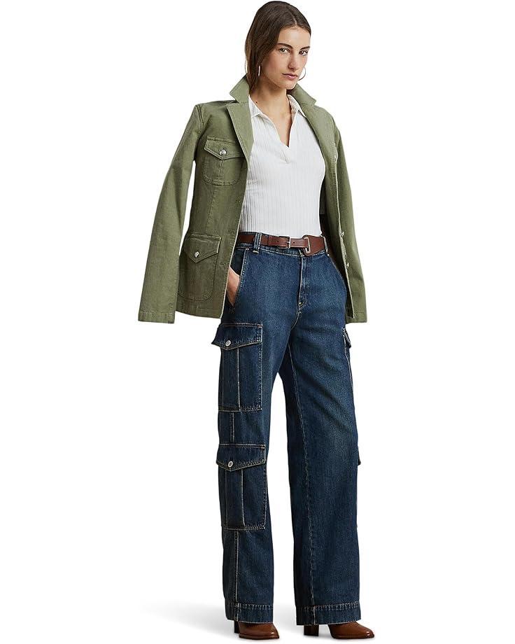 Allegra High Rise Wide Leg Pants in Powder Product Image