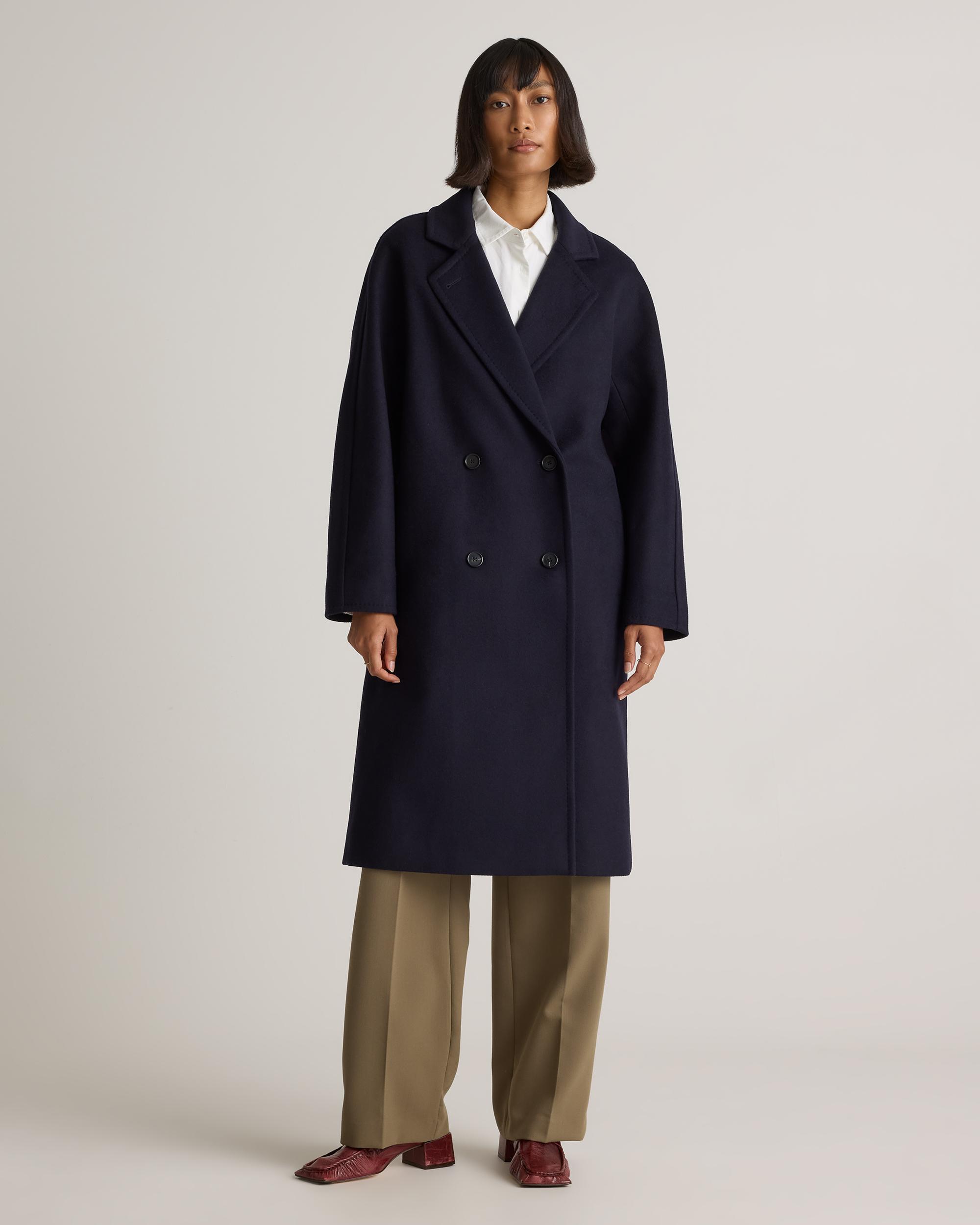Quince | Women's Italian Wool Double-Breasted Slouch Coat Product Image