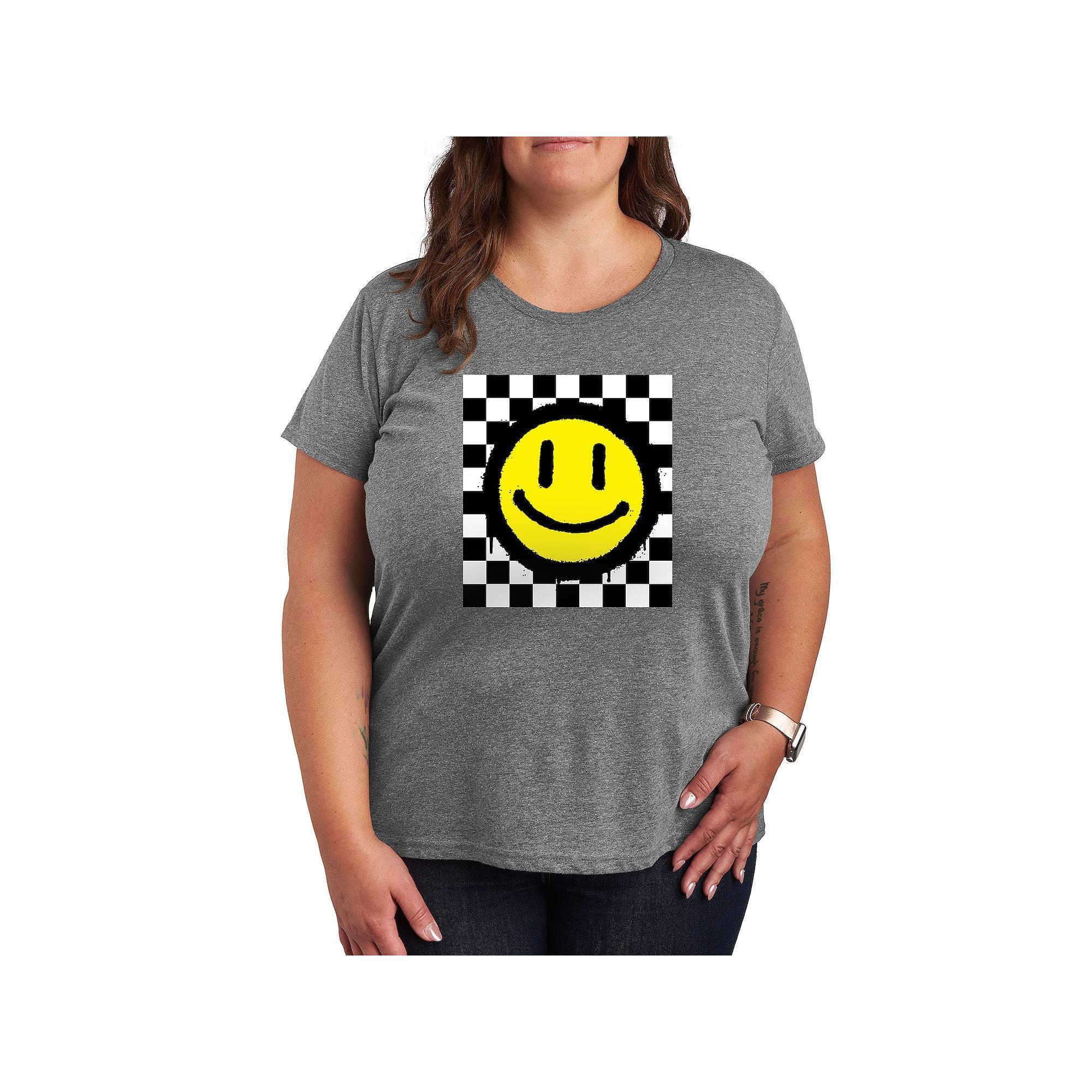 Plus Thank A Nurse Graphic Tee, Womens Grey Royal Blue Product Image