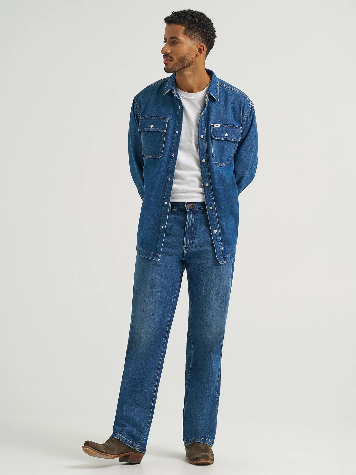 Men's Oversized Denim Shirt | Men's SHIRTS | Wrangler® Product Image