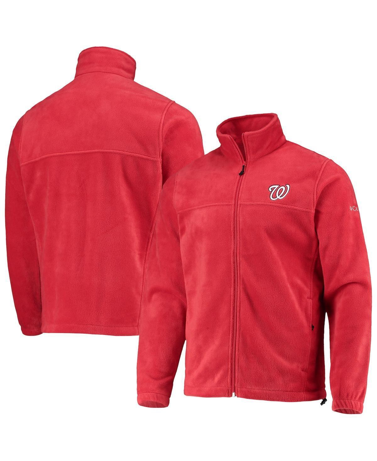 Men's Columbia Red Washington Nationals Full-Zip Flanker Jacket, Size: 2XL Product Image